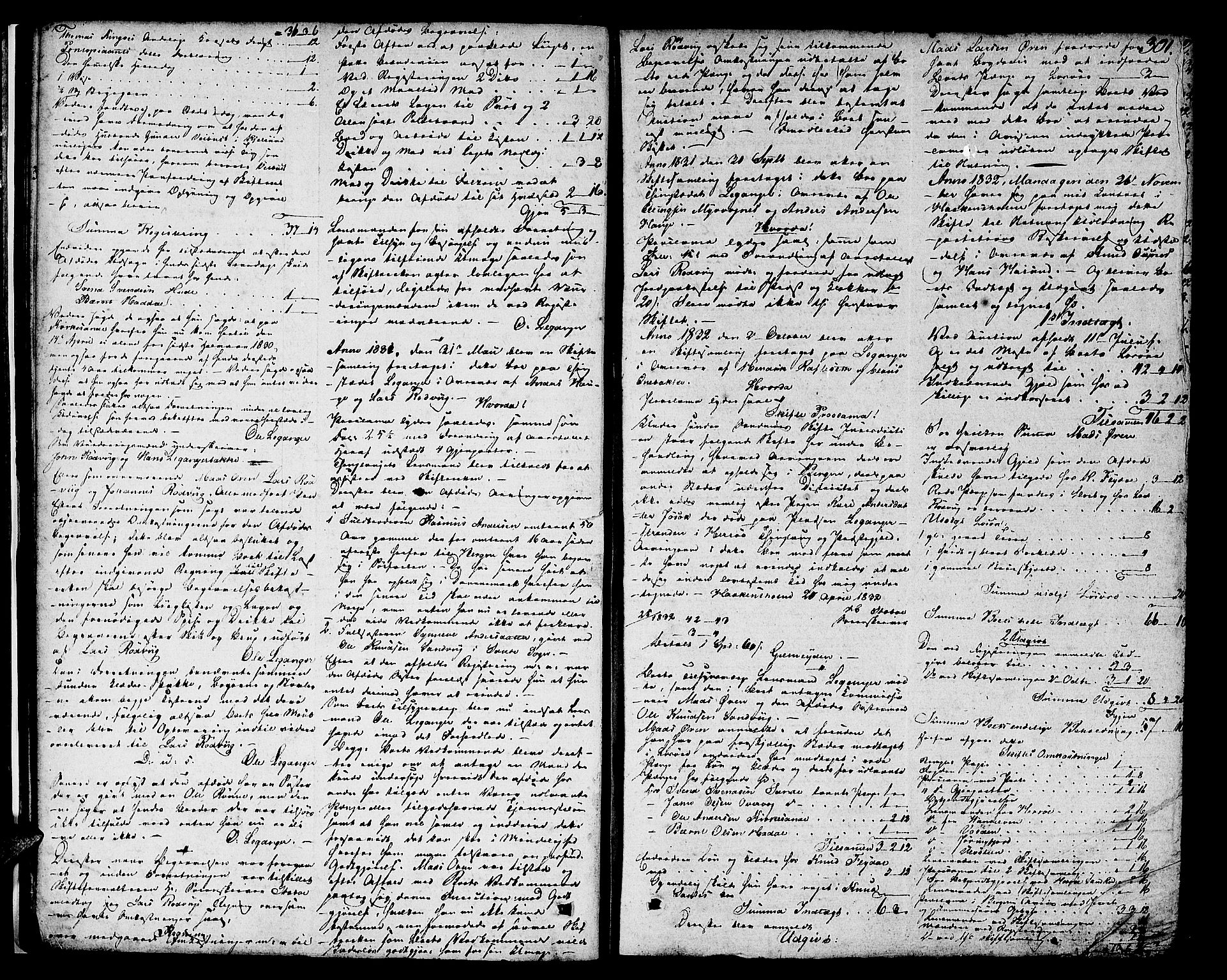 Søre Sunnmøre sorenskriveri, AV/SAT-A-4122/1/3/3A/L0011: Skifte- / Skifteutloddings- / Skifteslutningsprotokollar, 1831-1835, p. 300b-301a