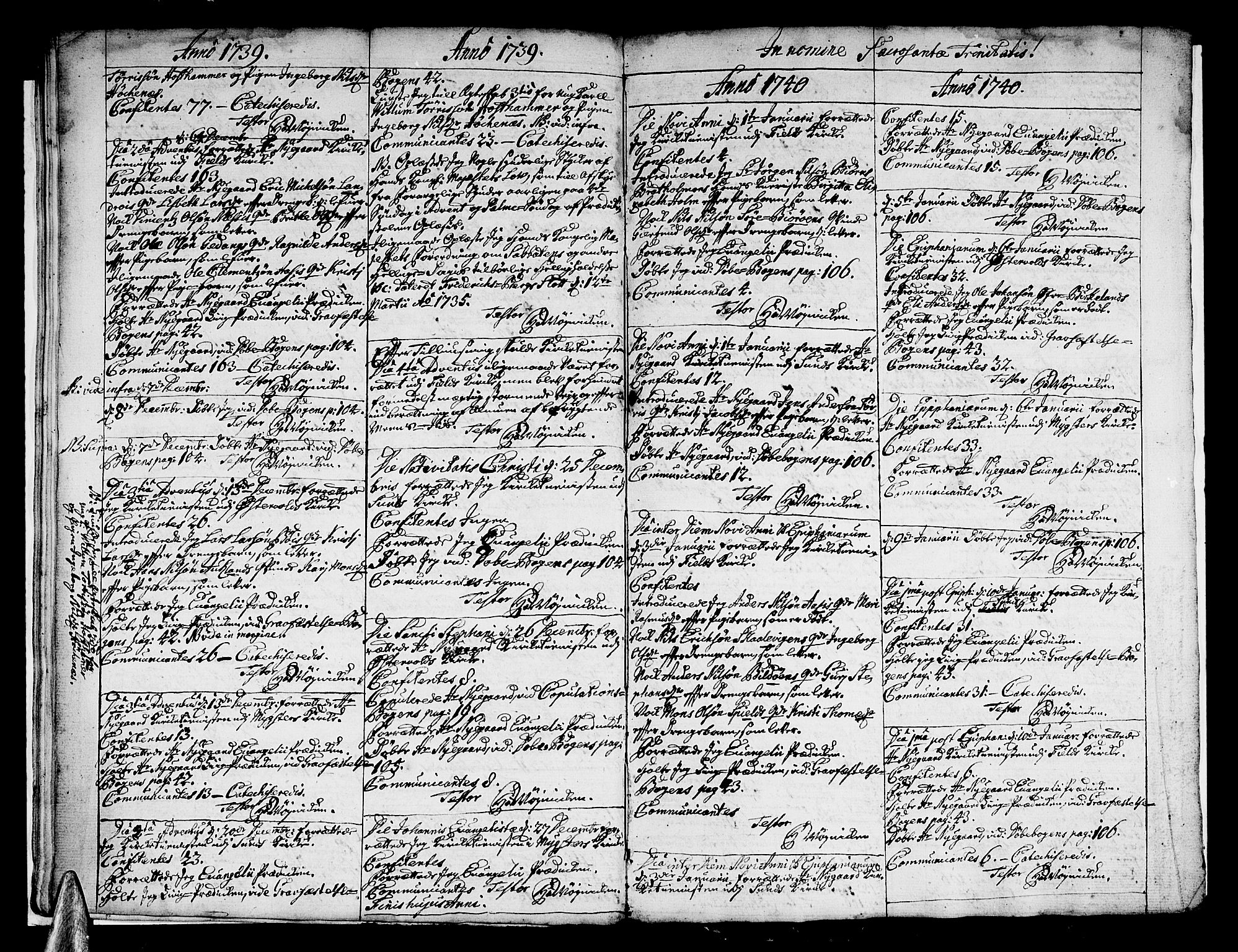 Sund sokneprestembete, AV/SAB-A-99930: Parish register (official) no. A 1, 1729-1740
