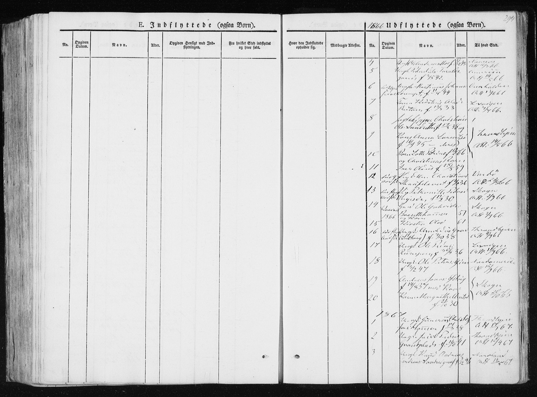 Ministerialprotokoller, klokkerbøker og fødselsregistre - Nord-Trøndelag, SAT/A-1458/733/L0323: Parish register (official) no. 733A02, 1843-1870, p. 294