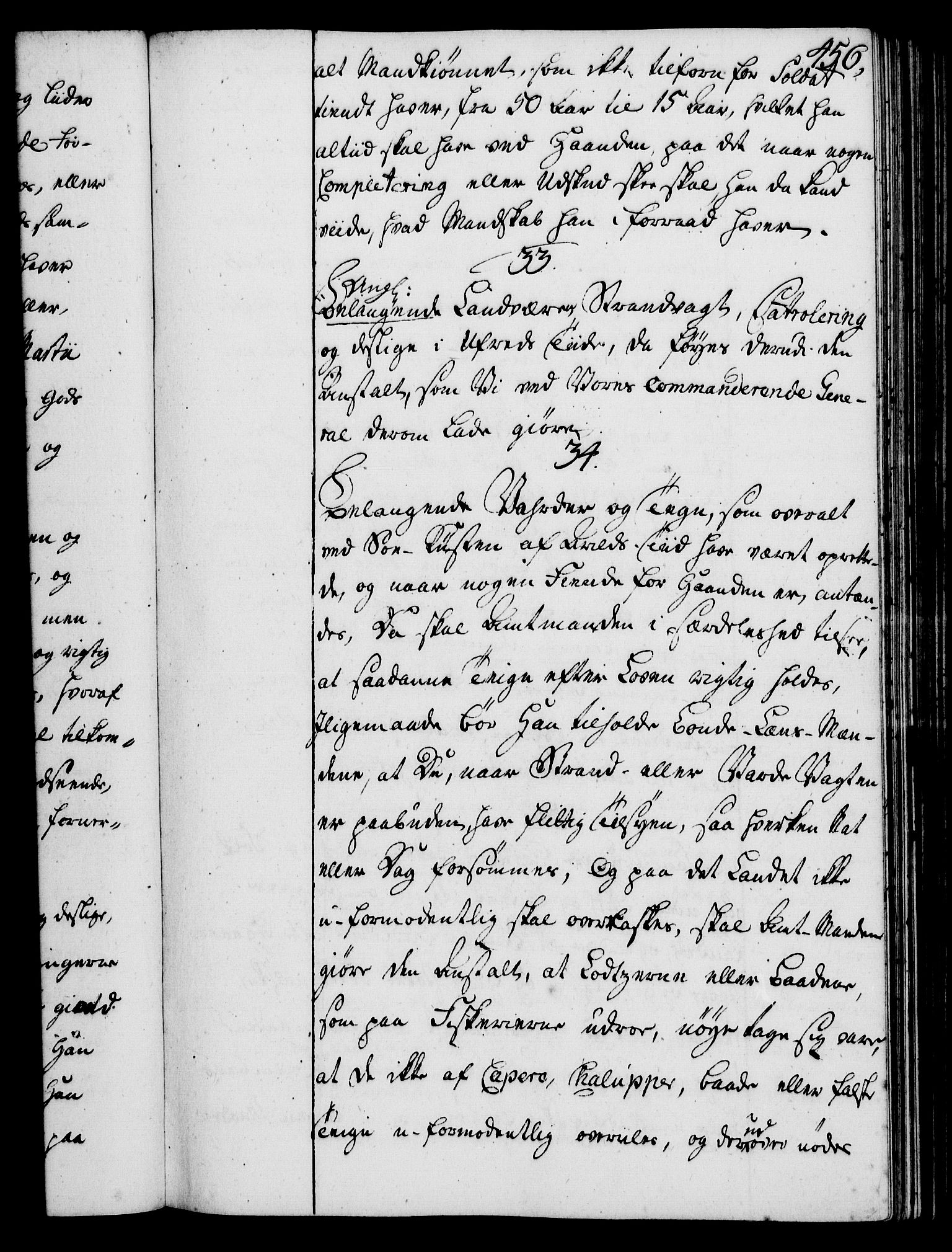 Rentekammeret, Kammerkanselliet, RA/EA-3111/G/Gg/Ggi/L0002: Norsk instruksjonsprotokoll med register (merket RK 53.35), 1729-1751, p. 456