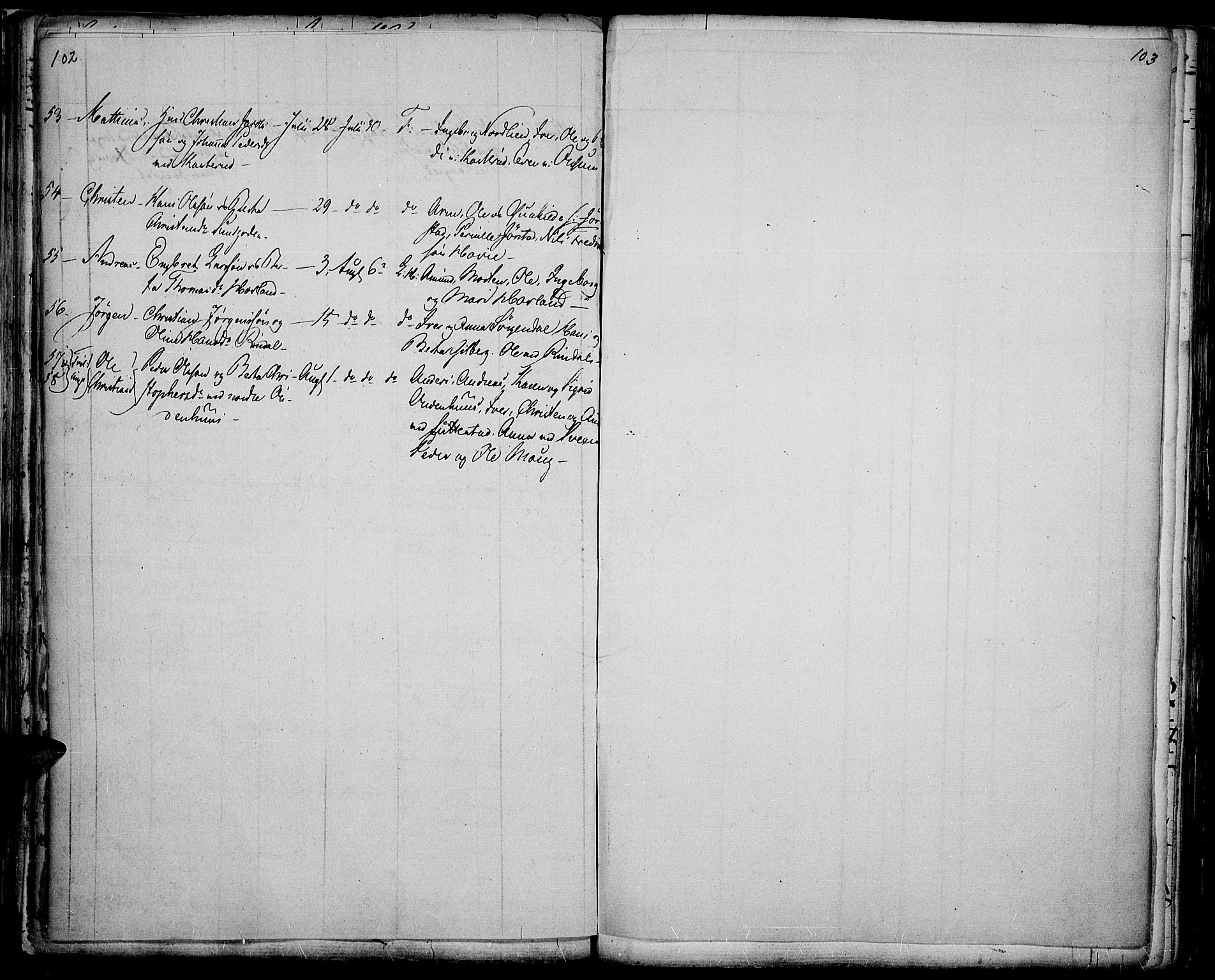 Fåberg prestekontor, AV/SAH-PREST-086/H/Ha/Haa/L0004: Parish register (official) no. 4, 1833-1837, p. 102-103