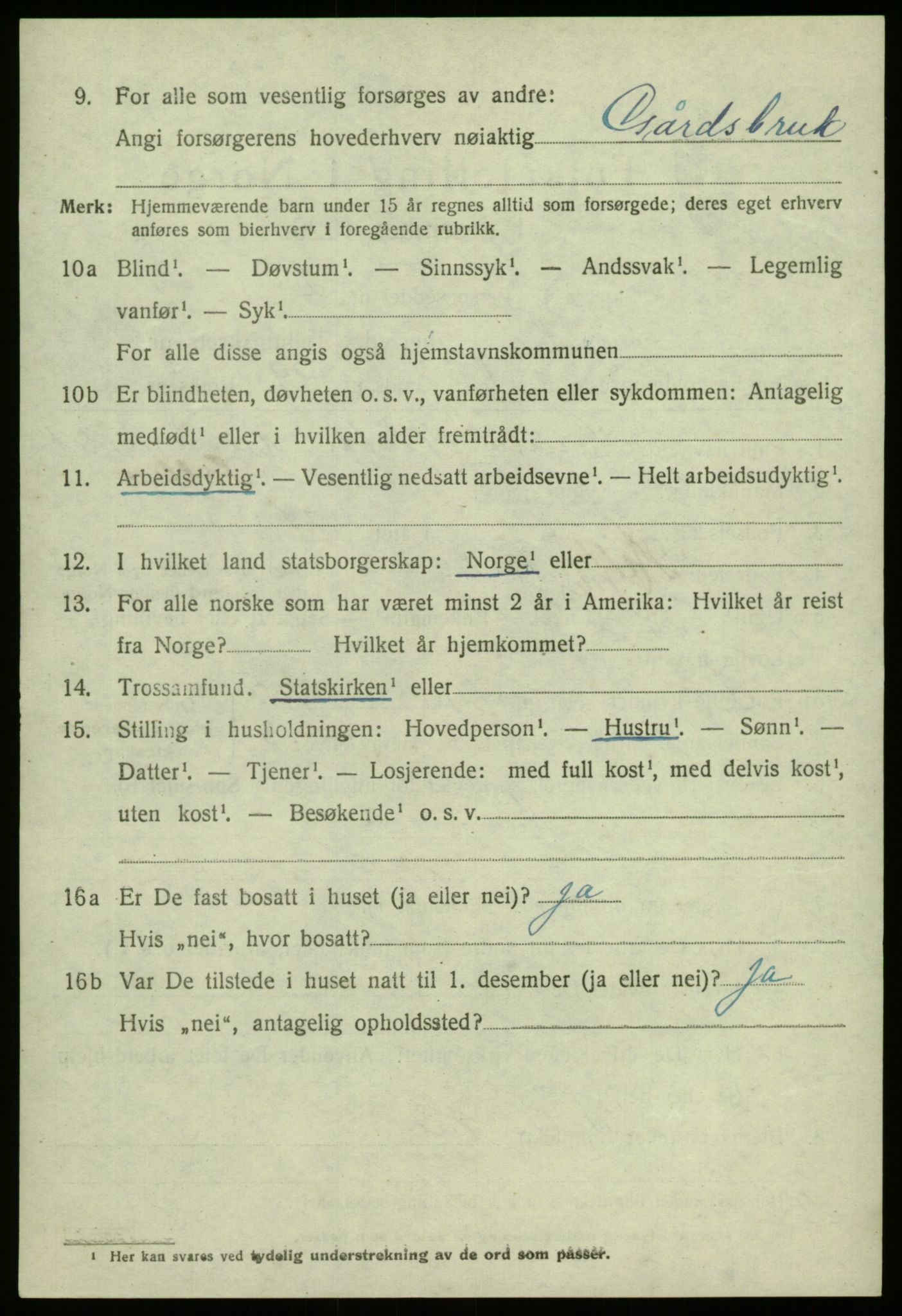 SAB, 1920 census for Fjaler, 1920, p. 7820