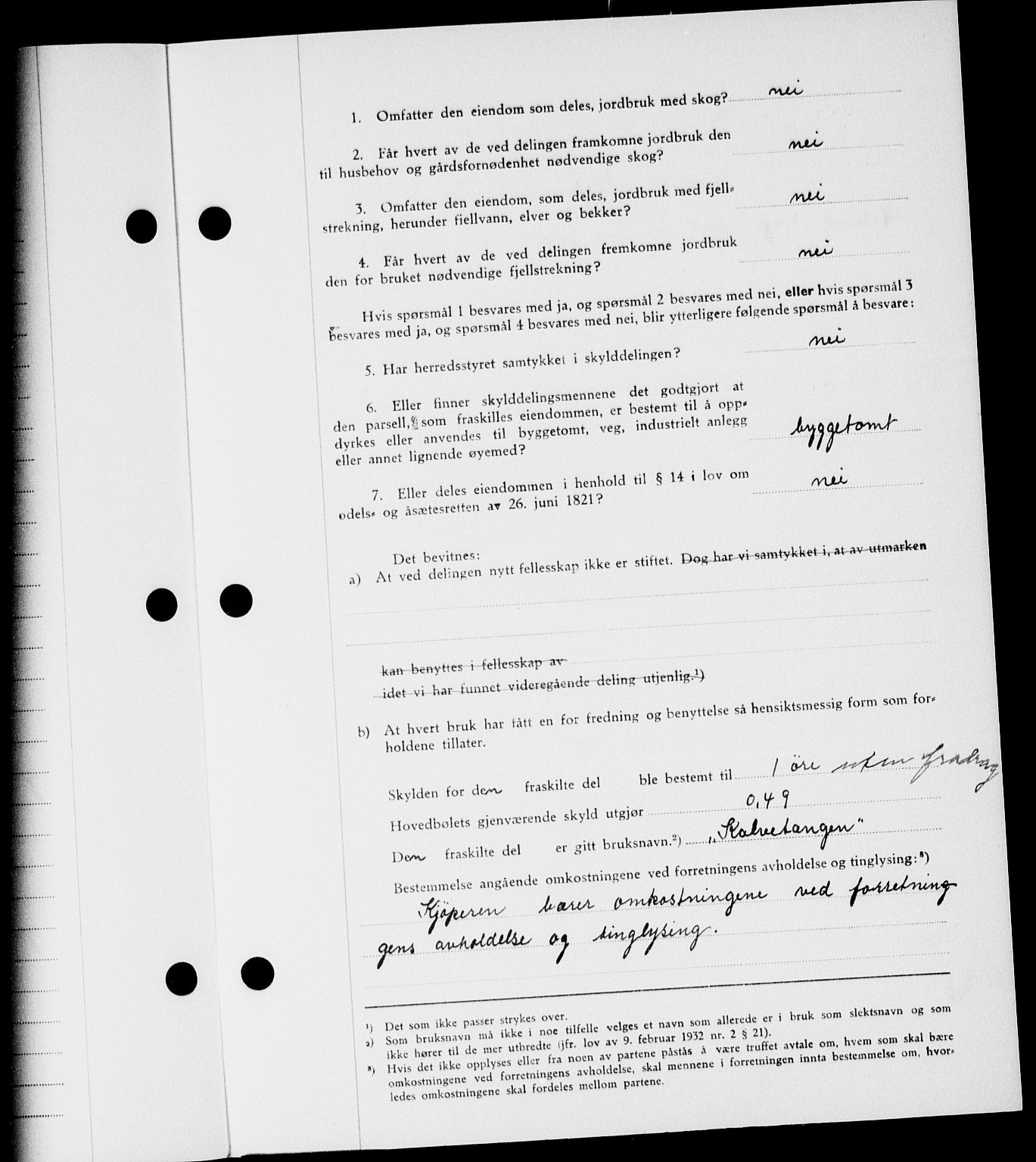 Onsøy sorenskriveri, SAO/A-10474/G/Ga/Gab/L0021: Mortgage book no. II A-21, 1947-1947, Diary no: : 2271/1947