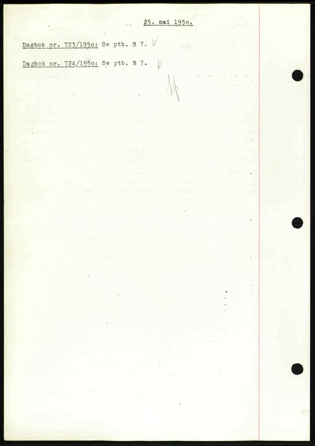 Nedenes sorenskriveri, SAK/1221-0006/G/Gb/Gba/L0062: Mortgage book no. A14, 1949-1950, Diary no: : 723/1950