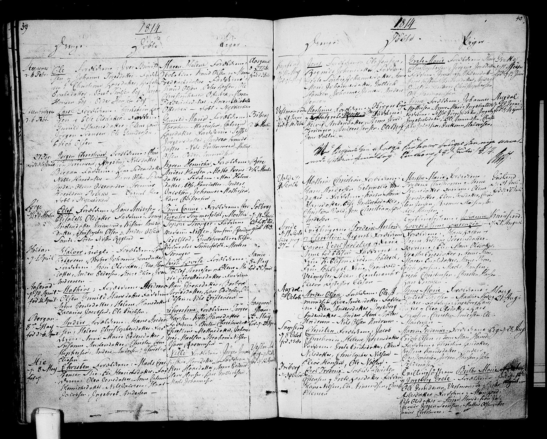 Borre kirkebøker, SAKO/A-338/F/Fa/L0003: Parish register (official) no. I 3, 1807-1814, p. 39-40