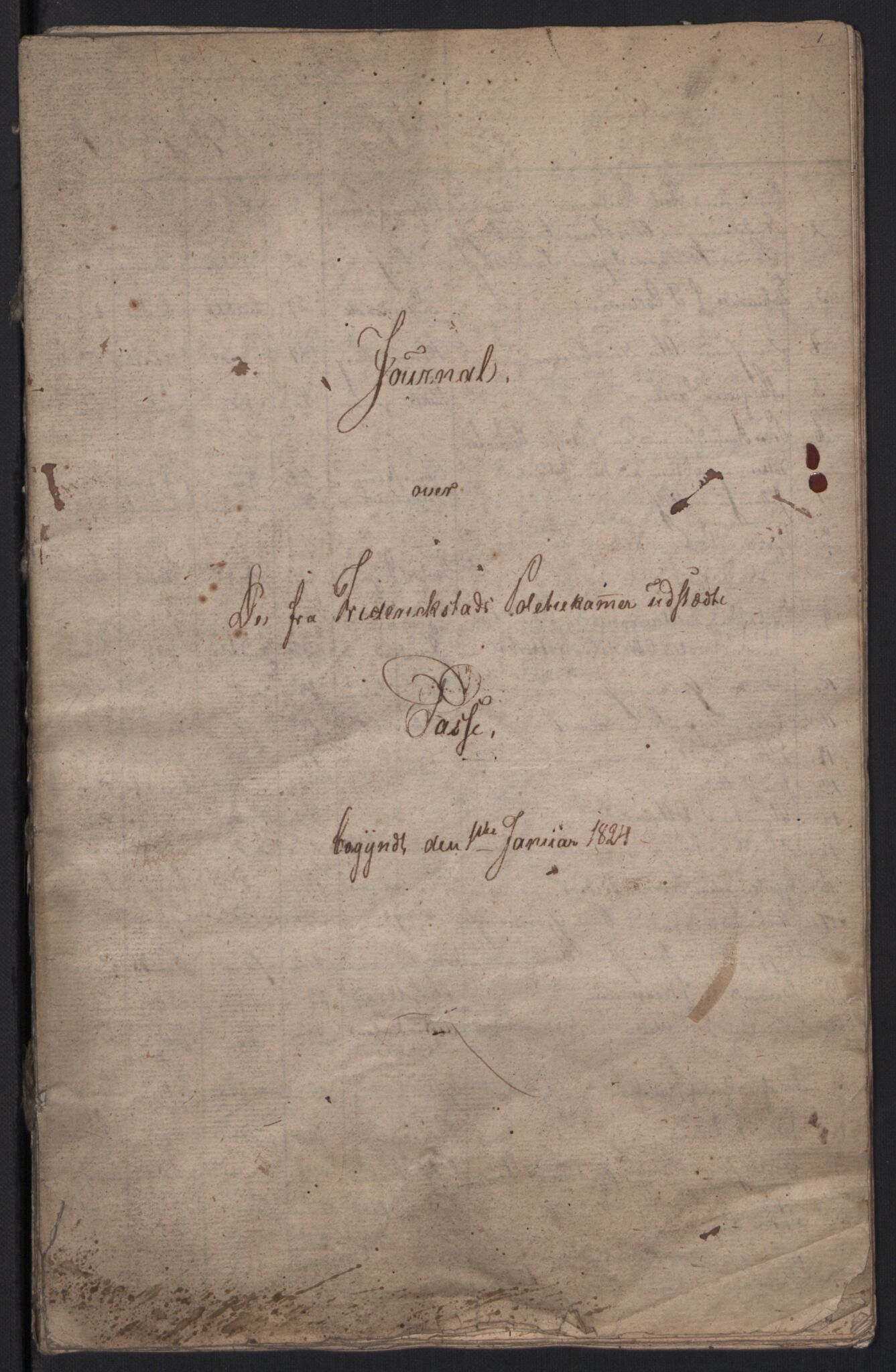 Fredrikstad politikammer, AV/SAO-A-10055/H/Ha/Haa/Haac/L0001: Passjournal, 1816-1841