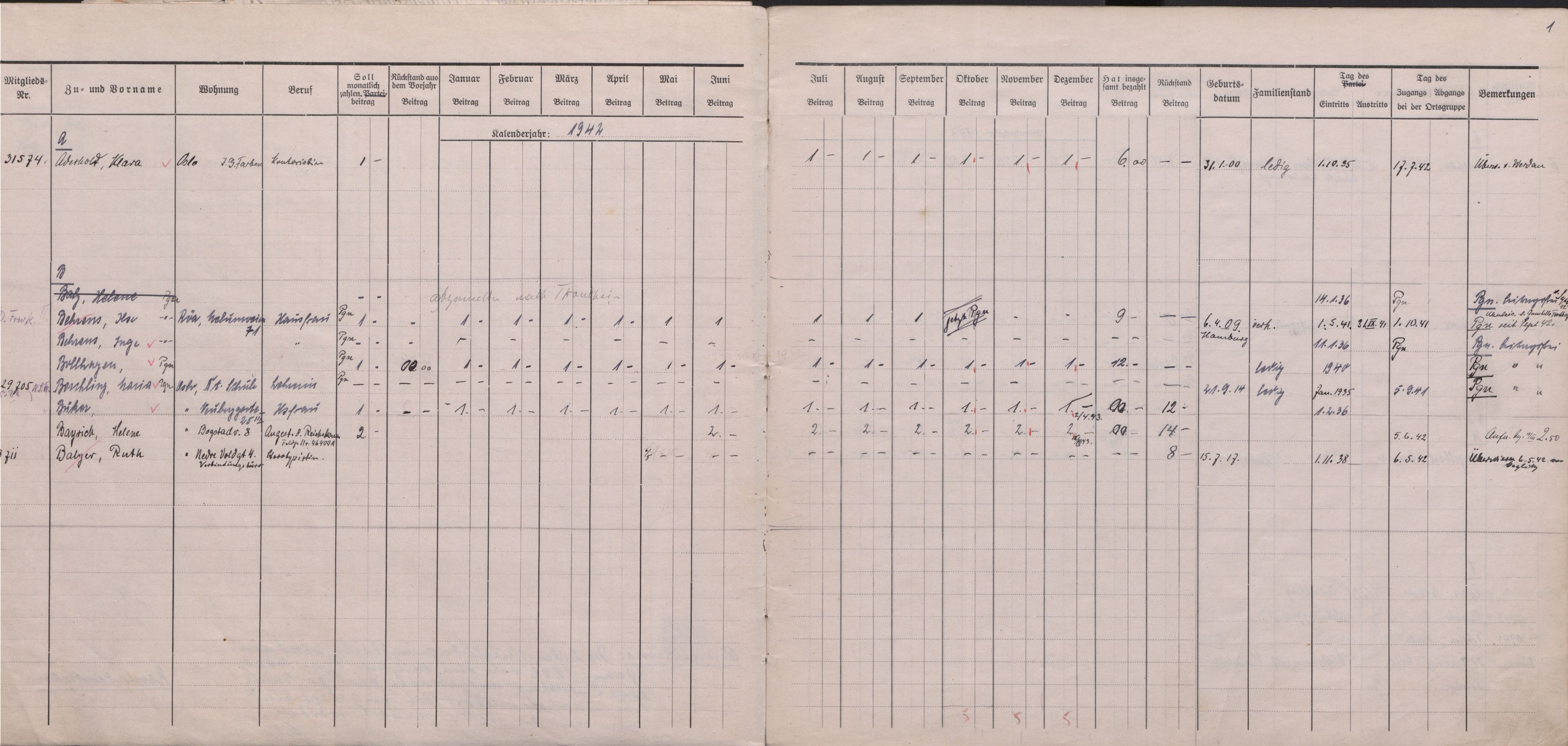 Forsvarets Overkommando. 2 kontor. Arkiv 11.4. Spredte tyske arkivsaker, AV/RA-RAFA-7031/D/Dar/Darb/L0016: Reichskommissariat - NSDAP in Norwegen, 1941-1944, p. 6
