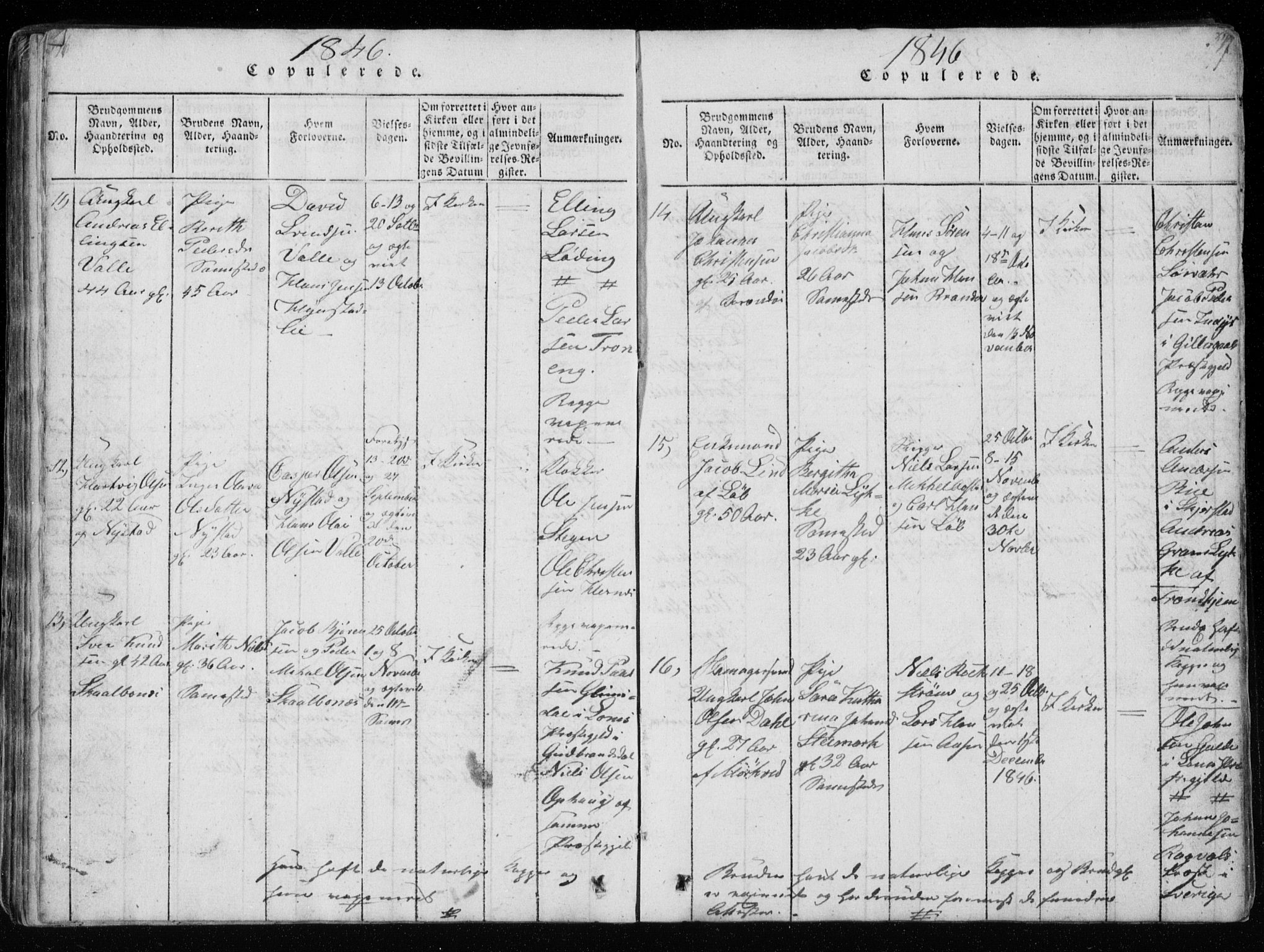 Ministerialprotokoller, klokkerbøker og fødselsregistre - Nordland, AV/SAT-A-1459/801/L0026: Parish register (copy) no. 801C01, 1820-1855, p. 346-347