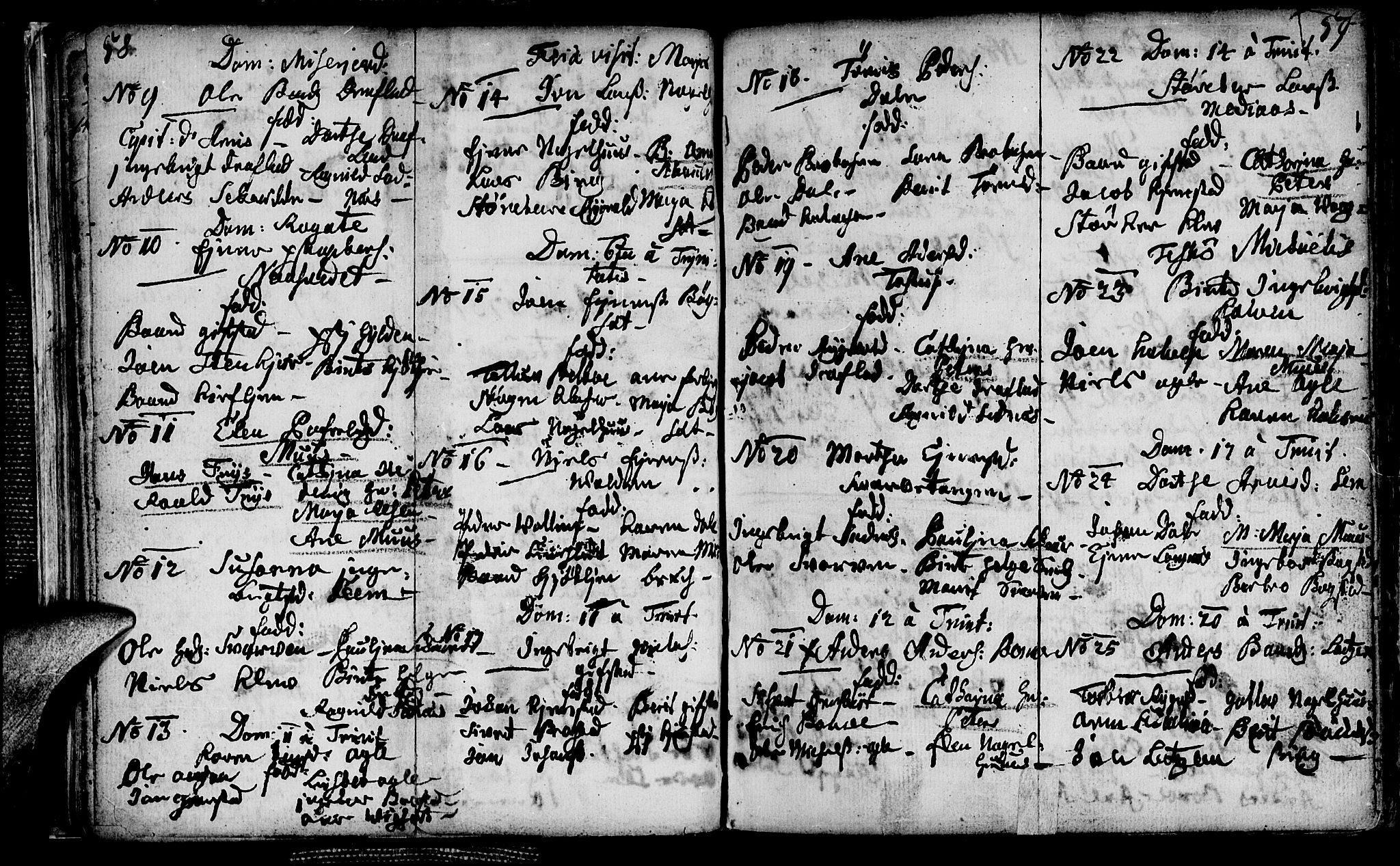 Ministerialprotokoller, klokkerbøker og fødselsregistre - Nord-Trøndelag, SAT/A-1458/749/L0467: Parish register (official) no. 749A01, 1733-1787, p. 58-59