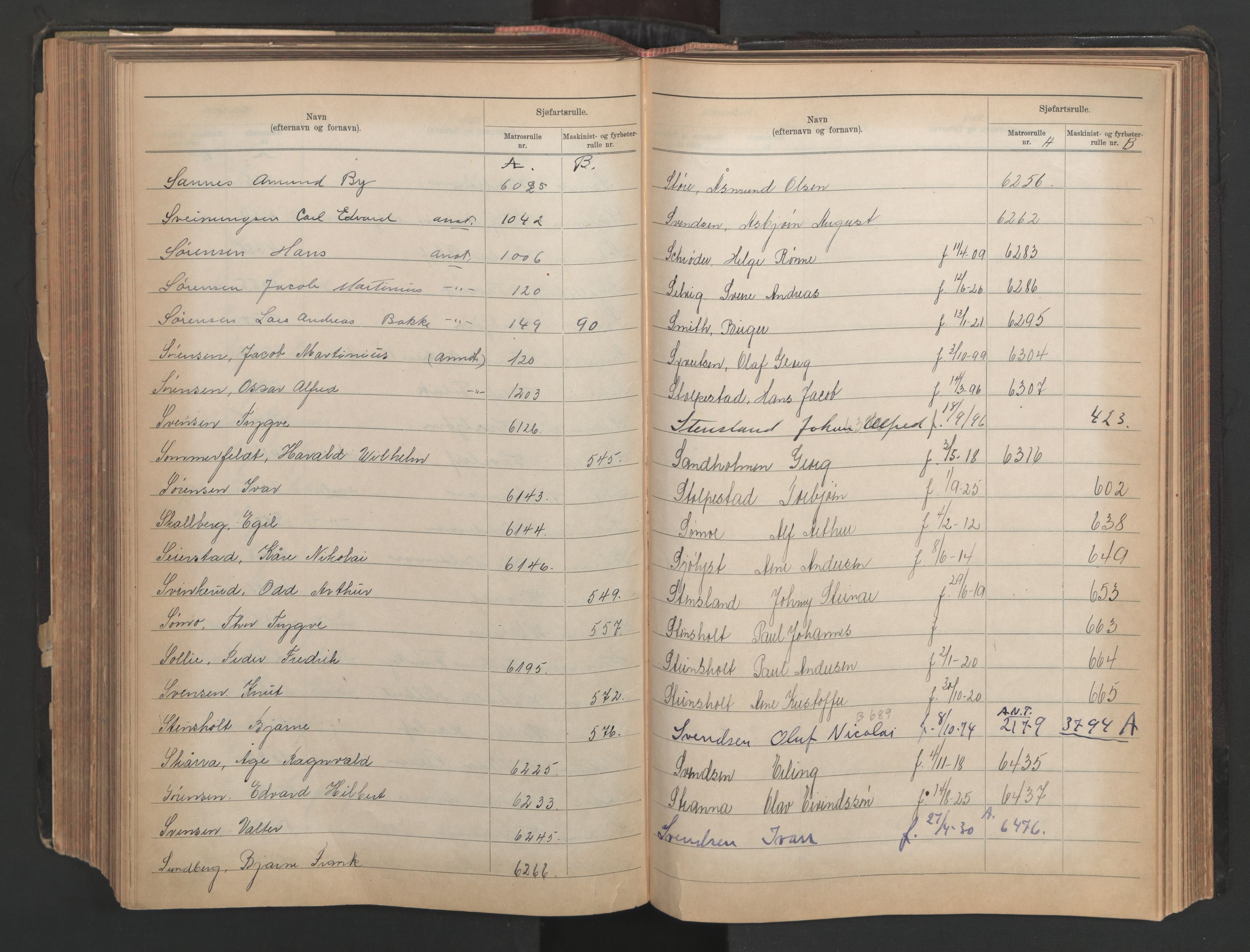 Larvik innrulleringskontor, AV/SAKO-A-787/G/Ga/L0004: Registre til annotasjon- og hovedruller, 1868-1948, p. 165