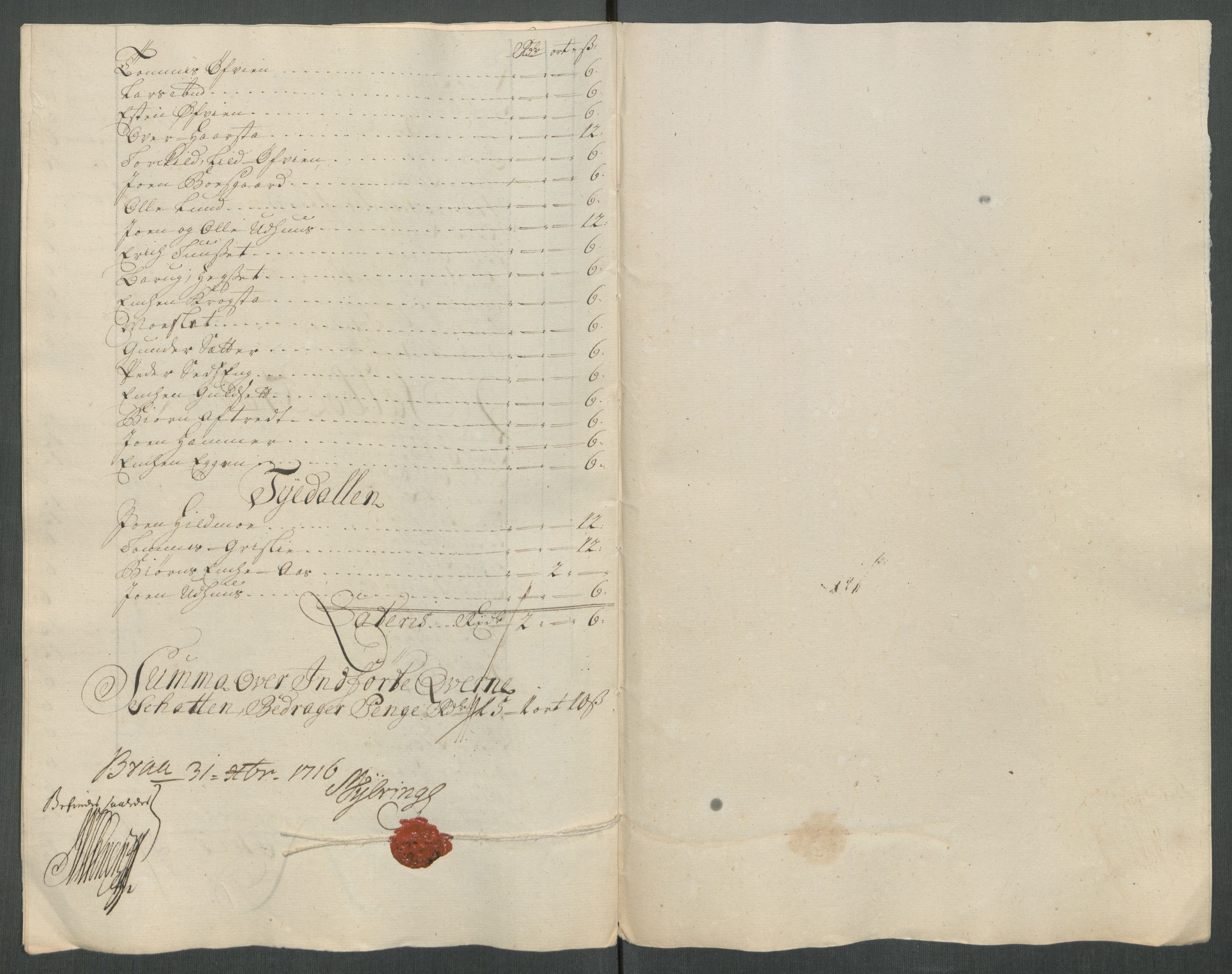 Rentekammeret inntil 1814, Reviderte regnskaper, Fogderegnskap, AV/RA-EA-4092/R61/L4115: Fogderegnskap Strinda og Selbu, 1715-1716, p. 339