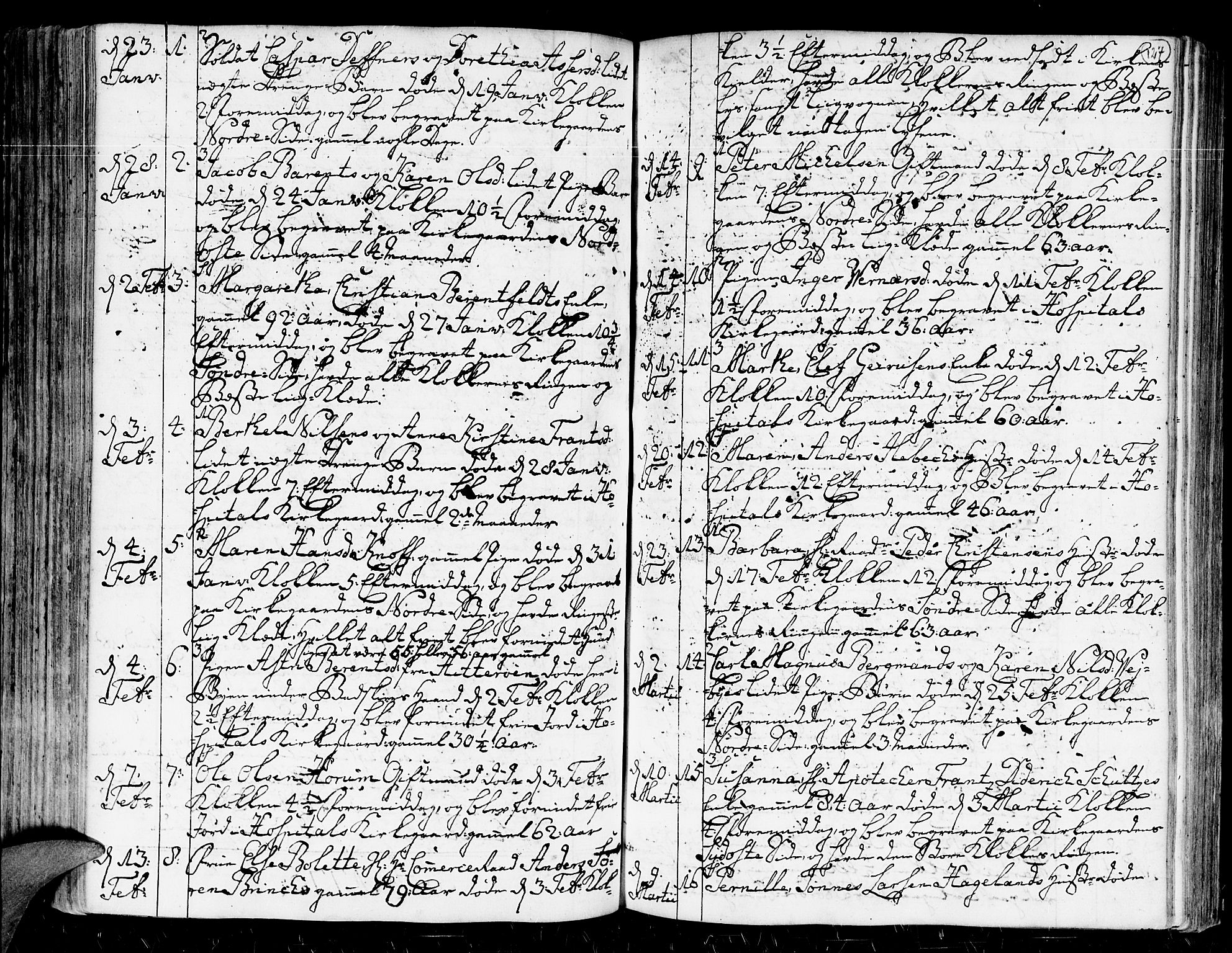 Kristiansand domprosti, AV/SAK-1112-0006/F/Fa/L0004: Parish register (official) no. A 4, 1762-1794, p. 127