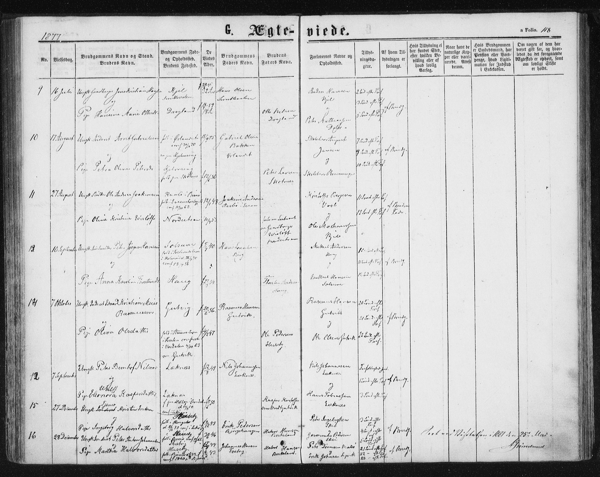 Ministerialprotokoller, klokkerbøker og fødselsregistre - Nord-Trøndelag, SAT/A-1458/788/L0696: Parish register (official) no. 788A03, 1863-1877, p. 118