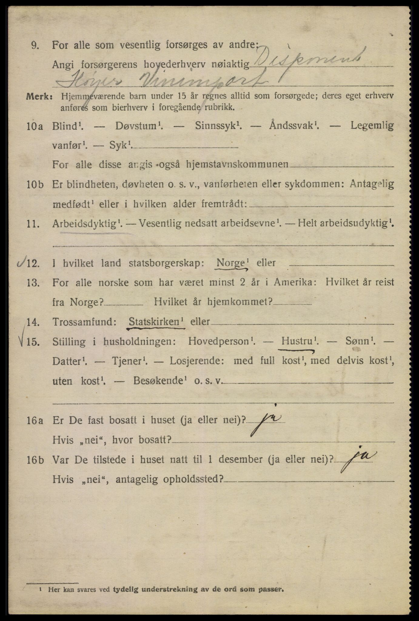 SAO, 1920 census for Kristiania, 1920, p. 562094