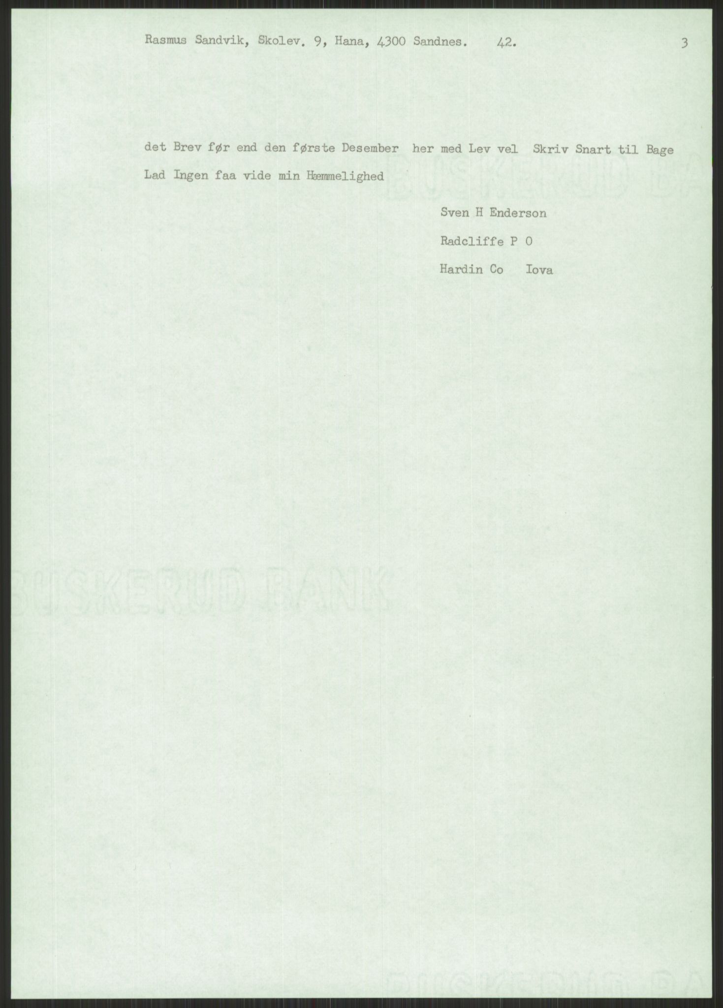 Samlinger til kildeutgivelse, Amerikabrevene, AV/RA-EA-4057/F/L0032: Innlån fra Hordaland: Nesheim - Øverland, 1838-1914, p. 941