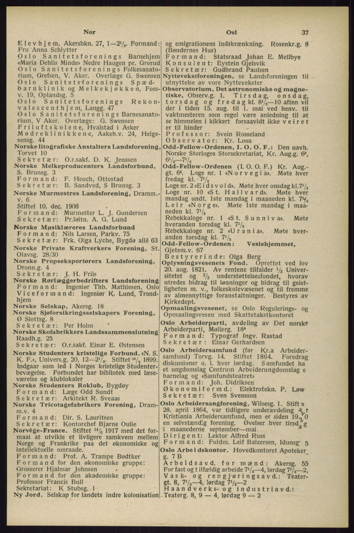 Kristiania/Oslo adressebok, PUBL/-, 1929, p. 37