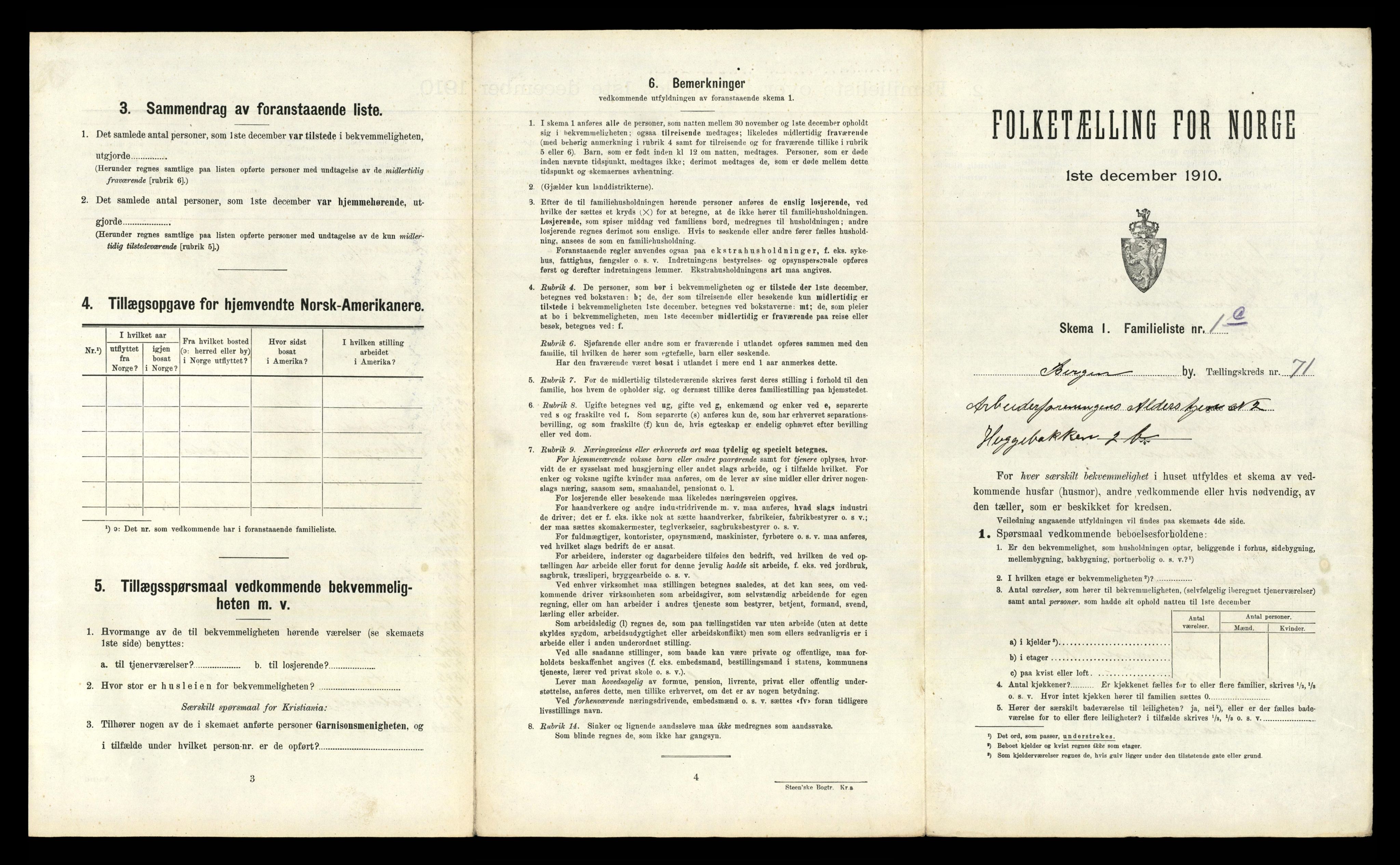 RA, 1910 census for Bergen, 1910, p. 24865