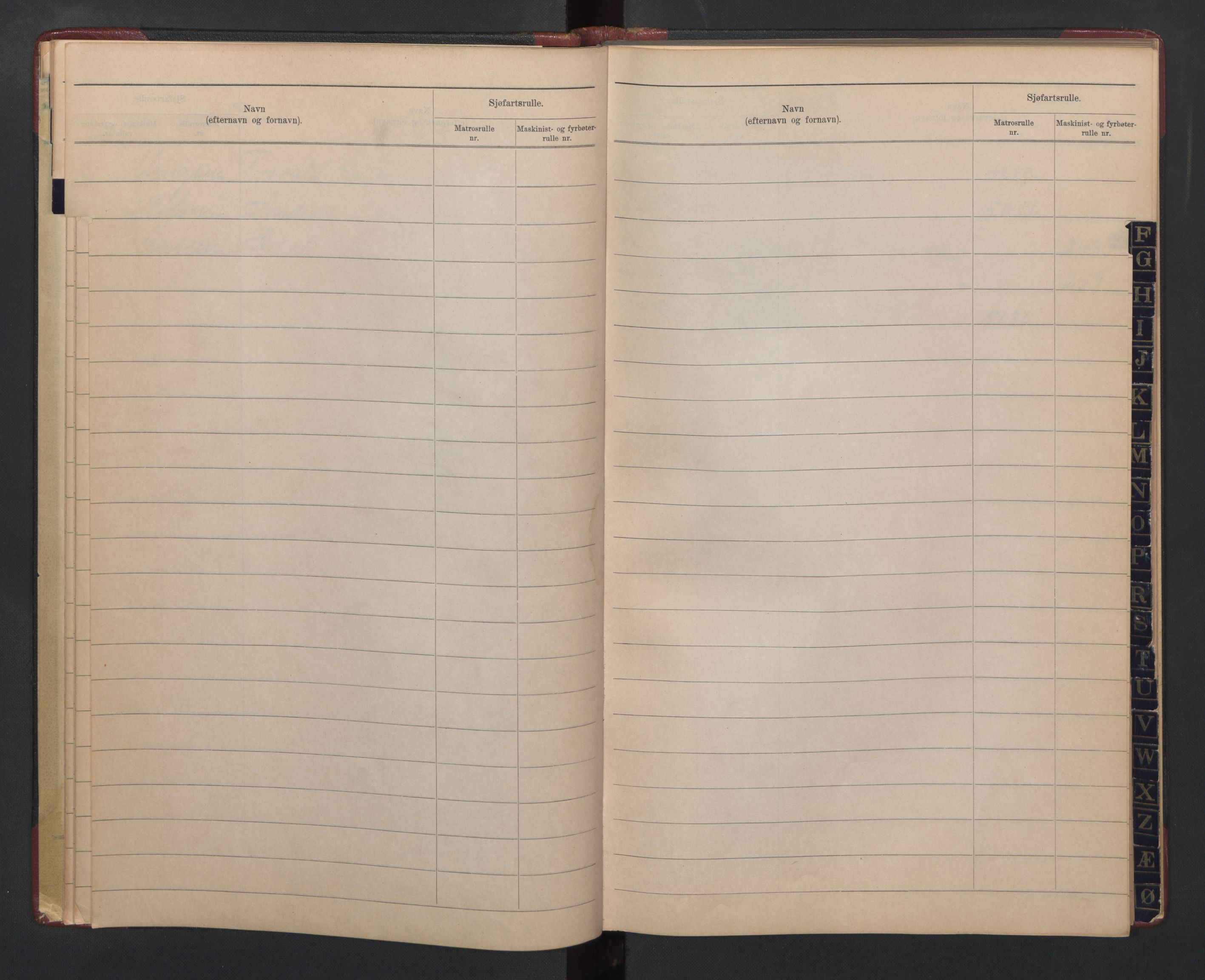 Tvedestrand mønstringskrets, SAK/2031-0011/F/Fb/L0026: Register til hovedrulle A og B, U-42, 1930-1949, p. 15