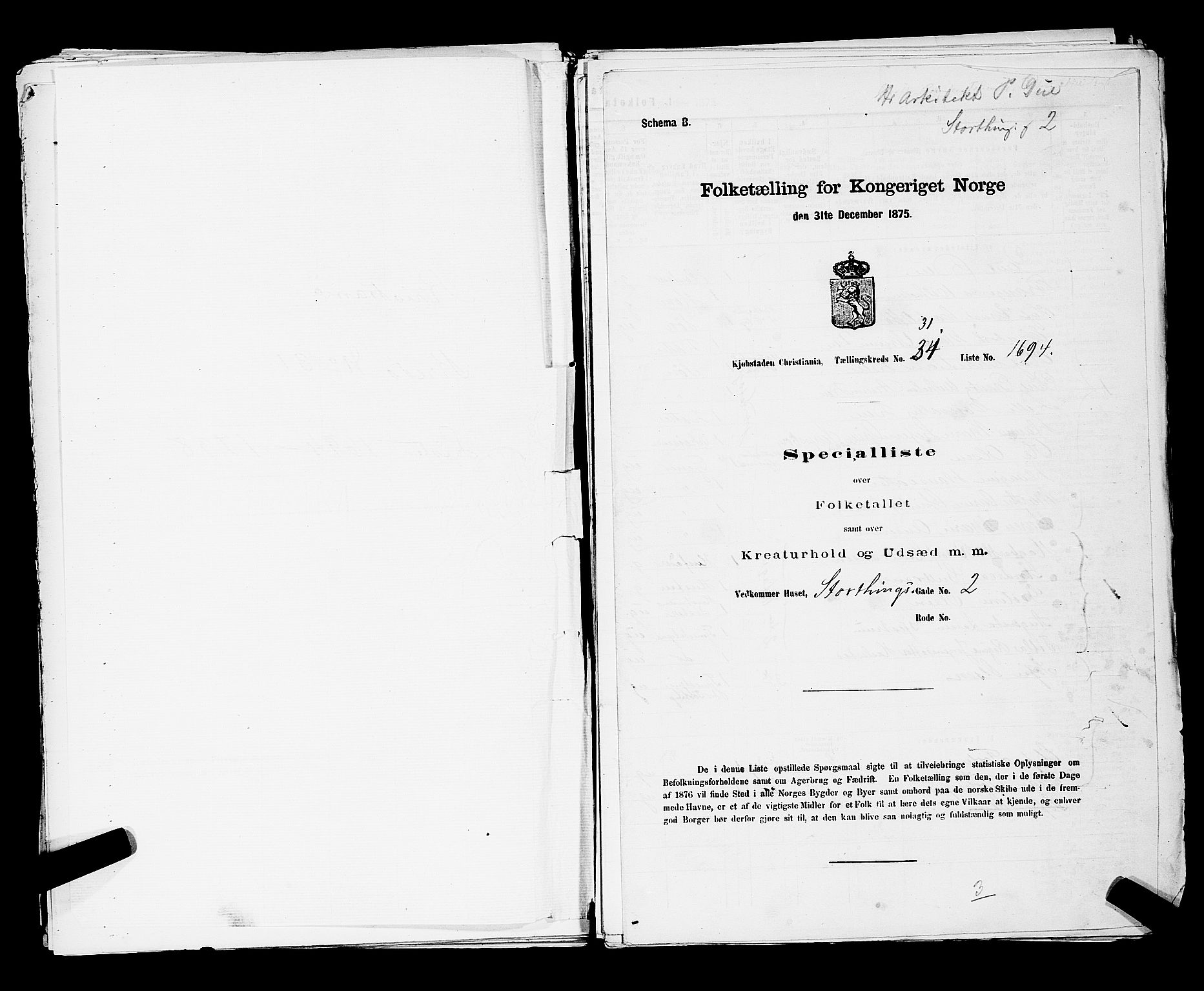 RA, 1875 census for 0301 Kristiania, 1875, p. 4932