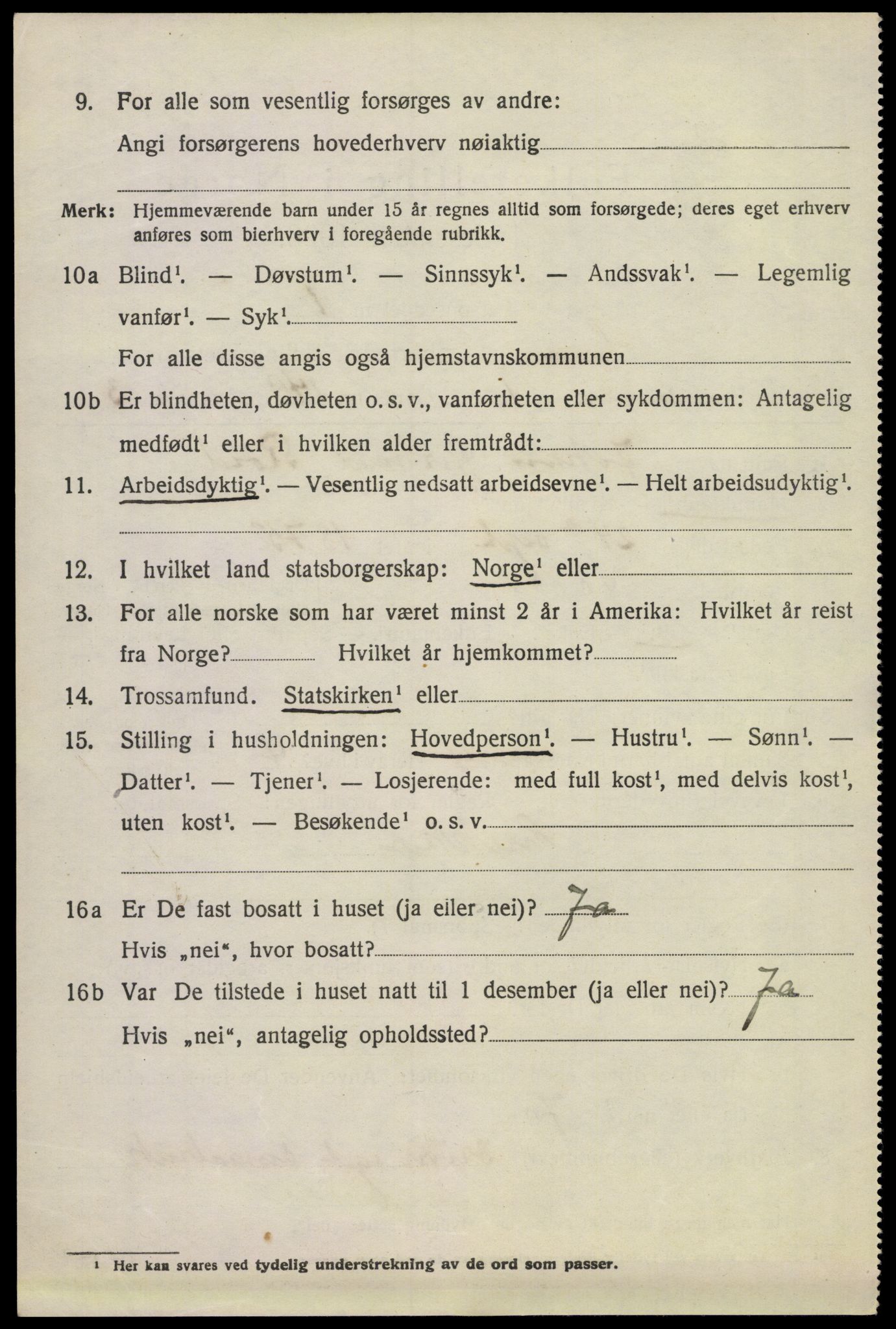 SAKO, 1920 census for Sem, 1920, p. 11192