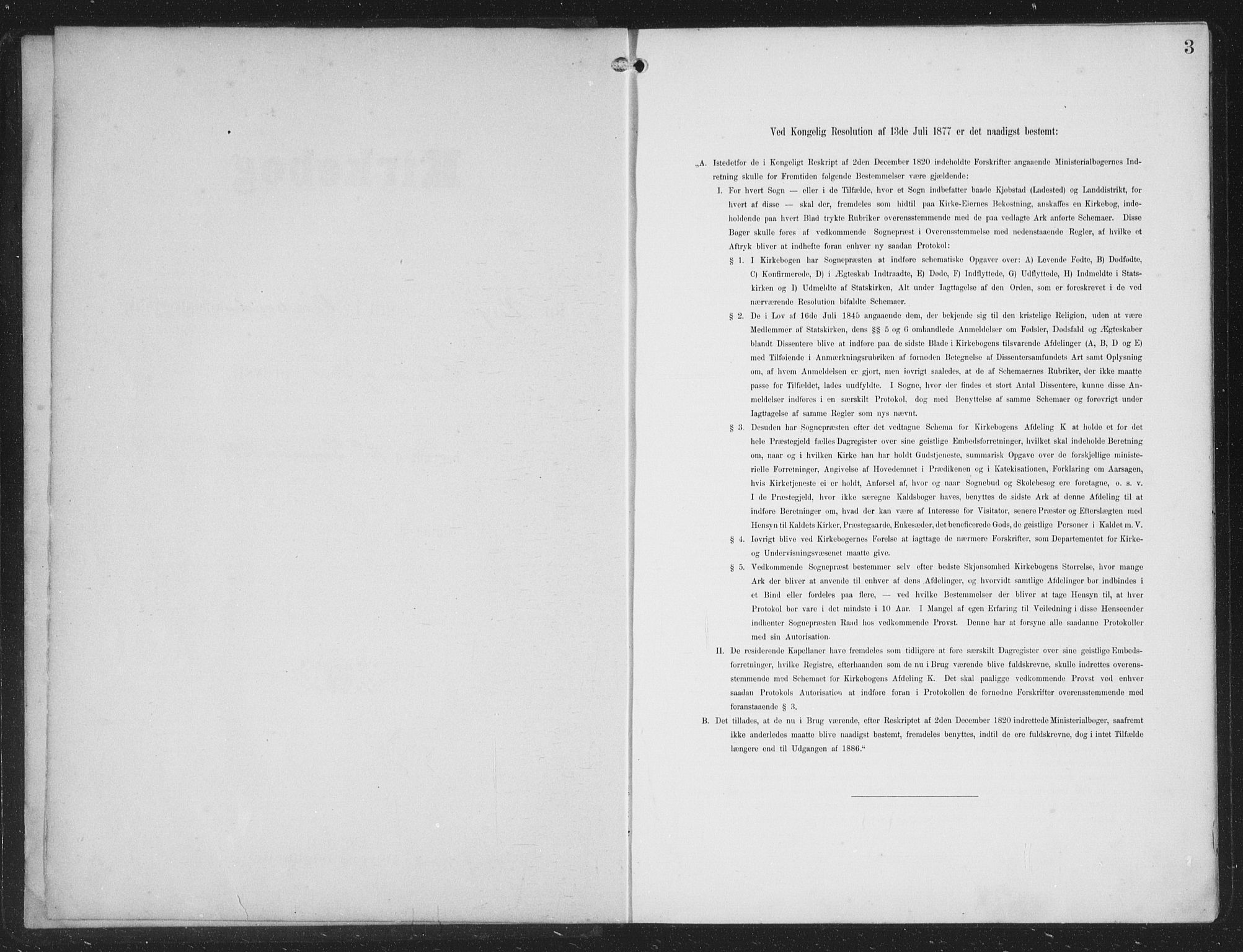 Vossestrand Sokneprestembete, AV/SAB-A-79101/H/Hab: Parish register (copy) no. B 4, 1894-1941, p. 3