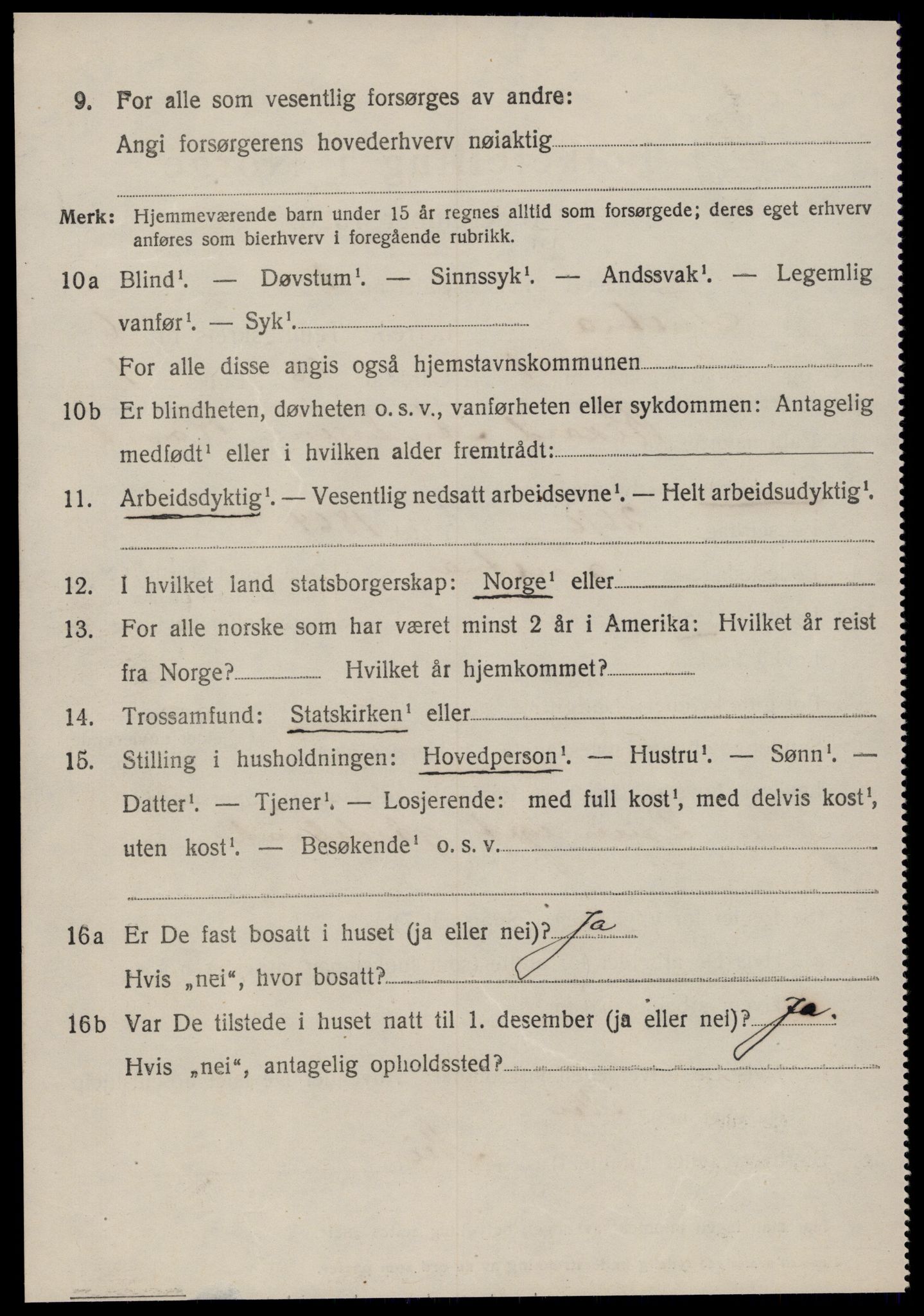 SAT, 1920 census for Tustna, 1920, p. 2684