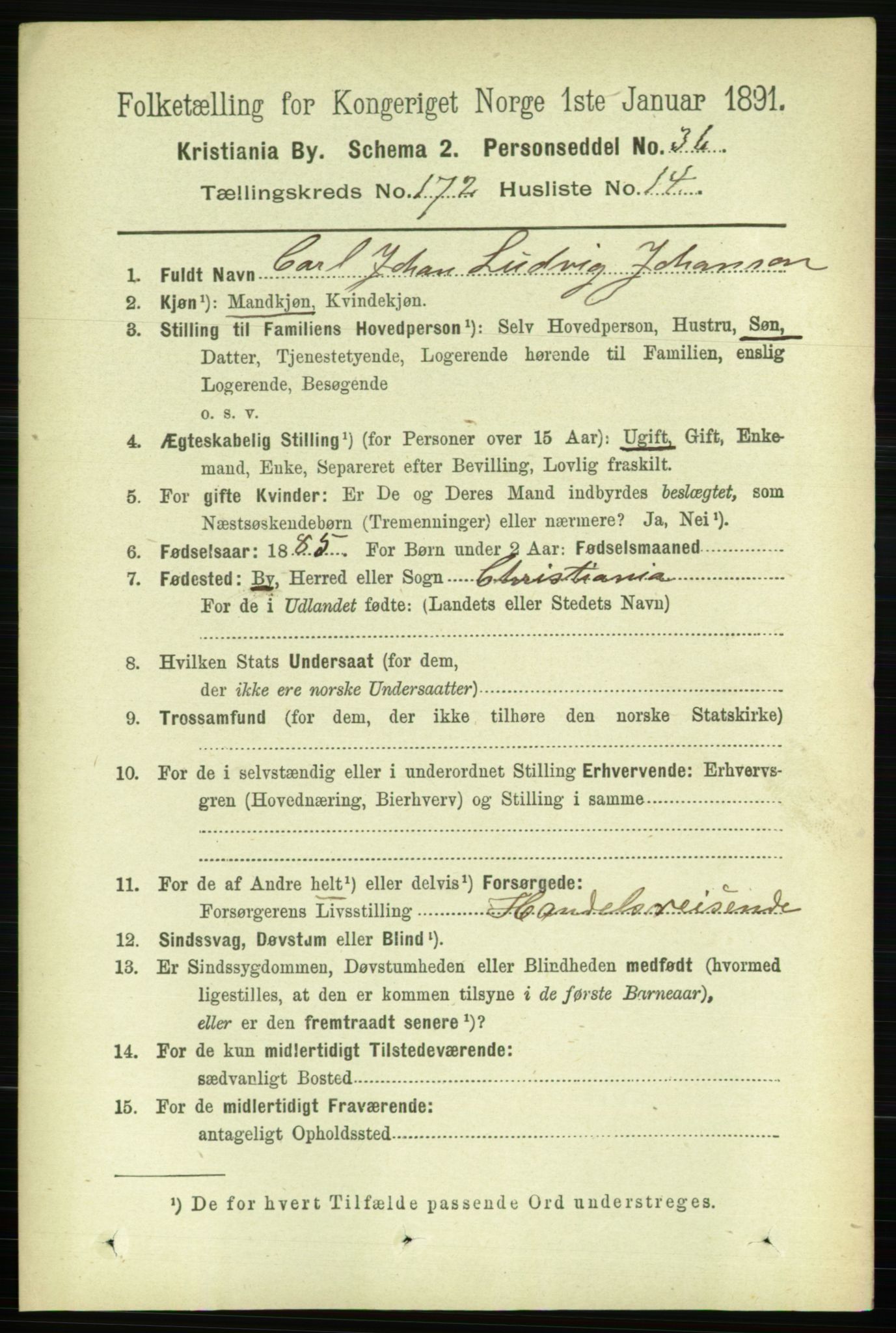RA, 1891 census for 0301 Kristiania, 1891, p. 102332