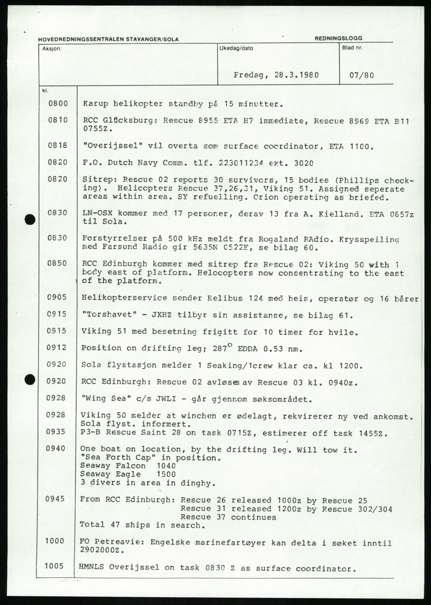 Justisdepartementet, Granskningskommisjonen ved Alexander Kielland-ulykken 27.3.1980, AV/RA-S-1165/D/L0017: P Hjelpefartøy (Doku.liste + P1-P6 av 6)/Q Hovedredningssentralen (Q0-Q27 av 27), 1980-1981, p. 548