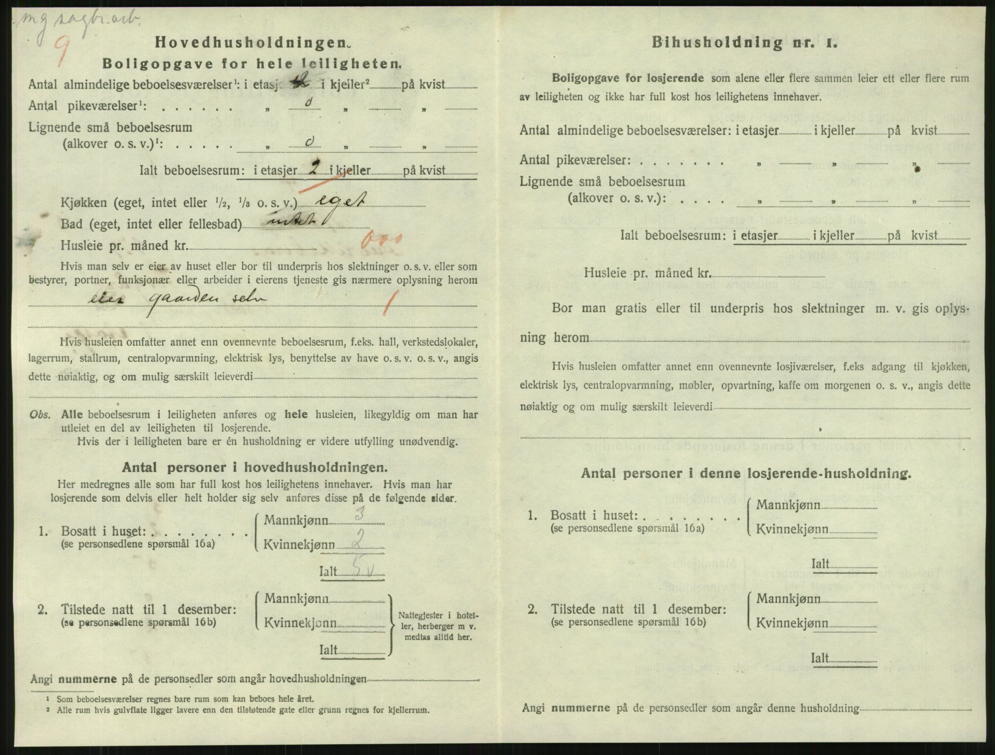 SAT, 1920 census for Namsos, 1920, p. 1614