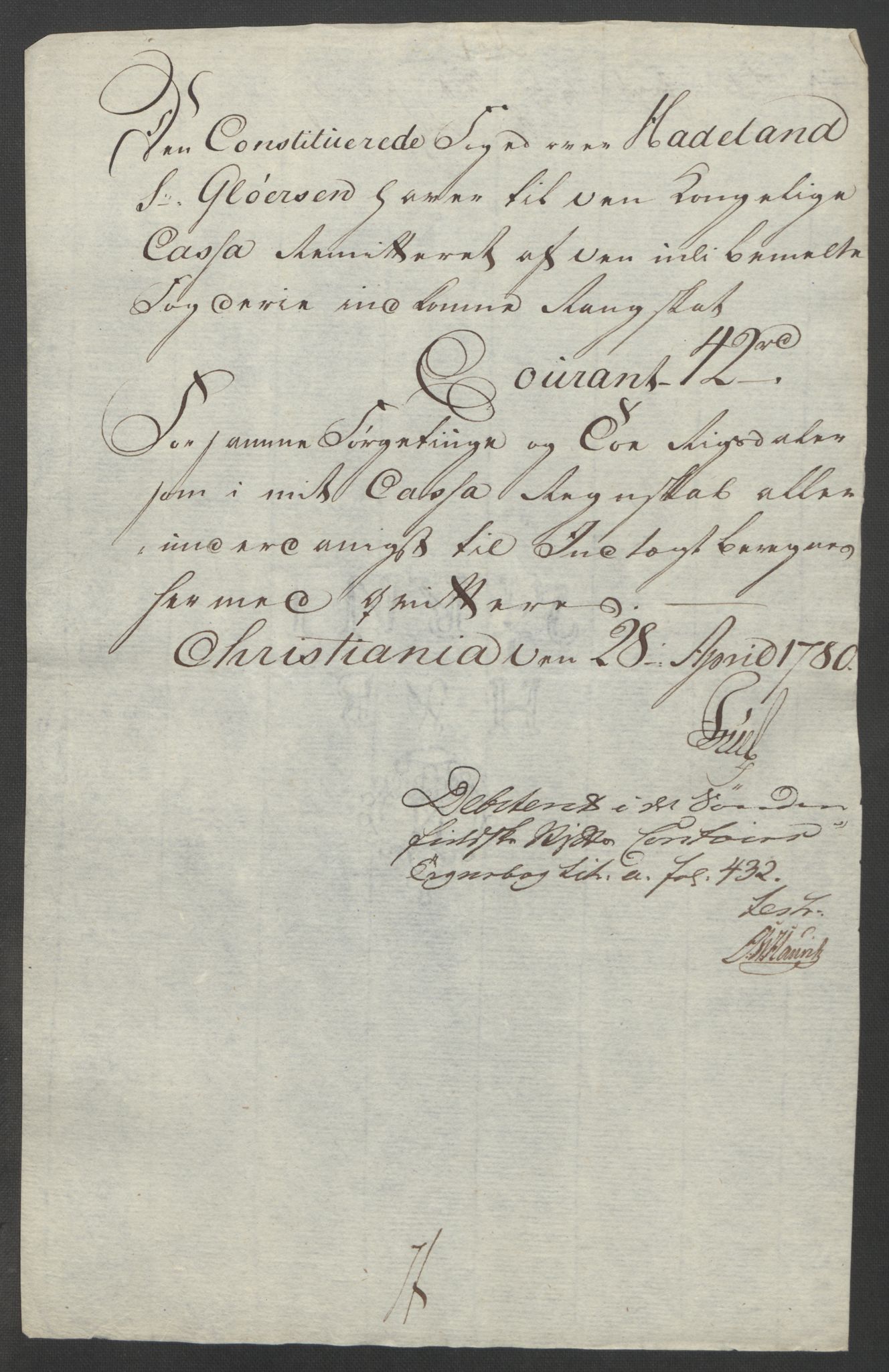 Rentekammeret inntil 1814, Reviderte regnskaper, Fogderegnskap, AV/RA-EA-4092/R19/L1399: Fogderegnskap Toten, Hadeland og Vardal, 1762-1783, p. 502