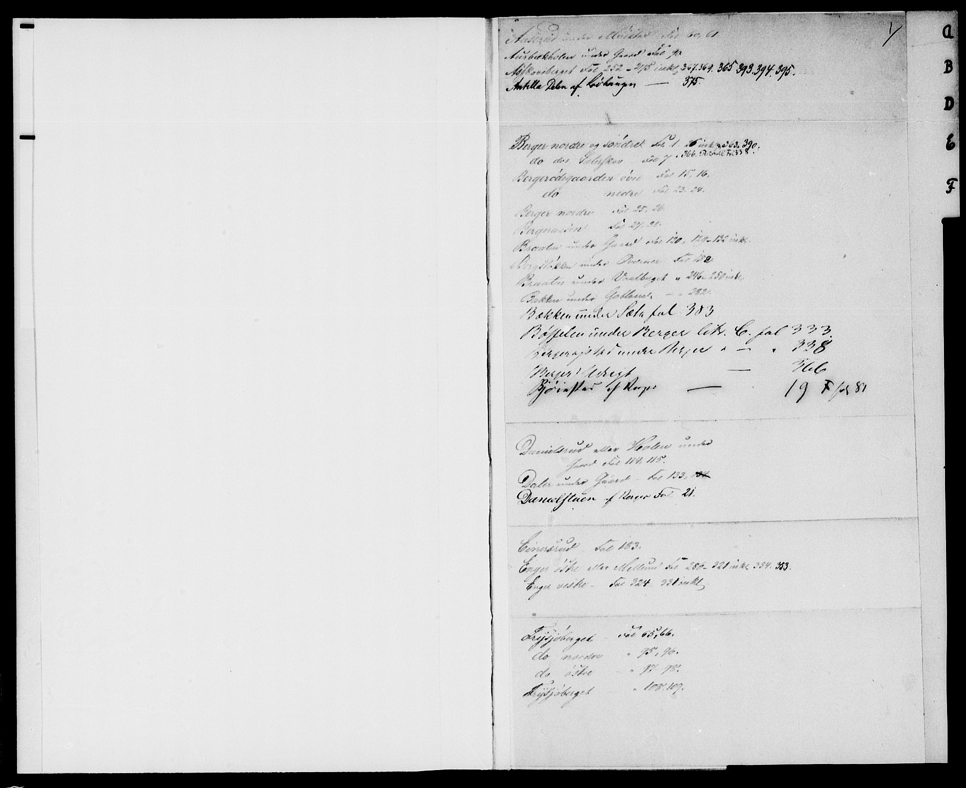 Solør tingrett, SAH/TING-008/H/Ha/Hac/L0003: Mortgage register no. B, 1800-1900, p. 1