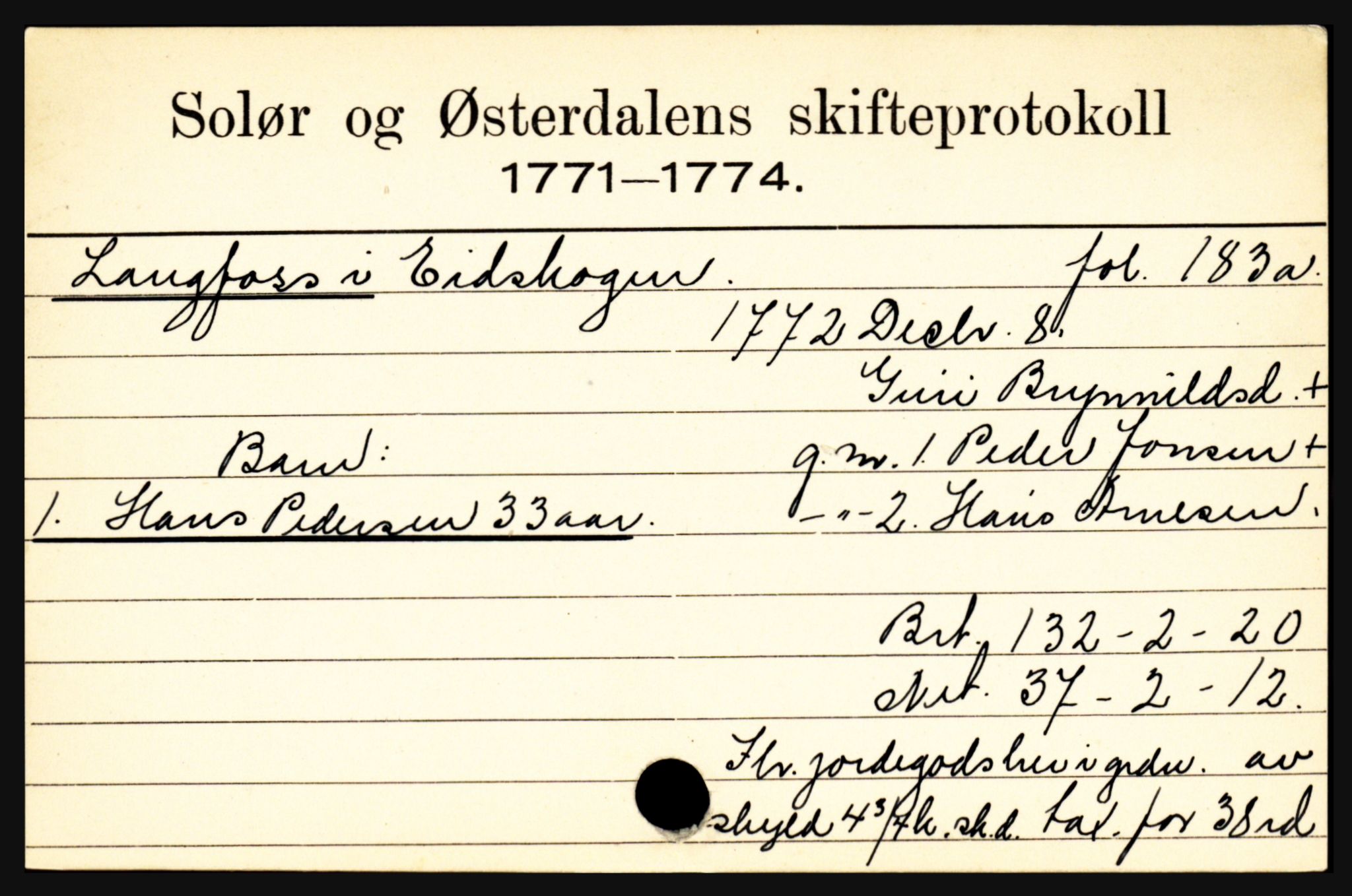 Solør og Østerdalen sorenskriveri, SAH/TING-024/J, 1716-1774, p. 3313