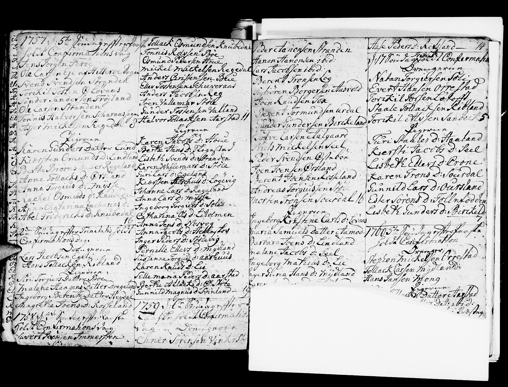 Sokndal sokneprestkontor, AV/SAST-A-101808: Parish register (official) no. A 3, 1740-1806