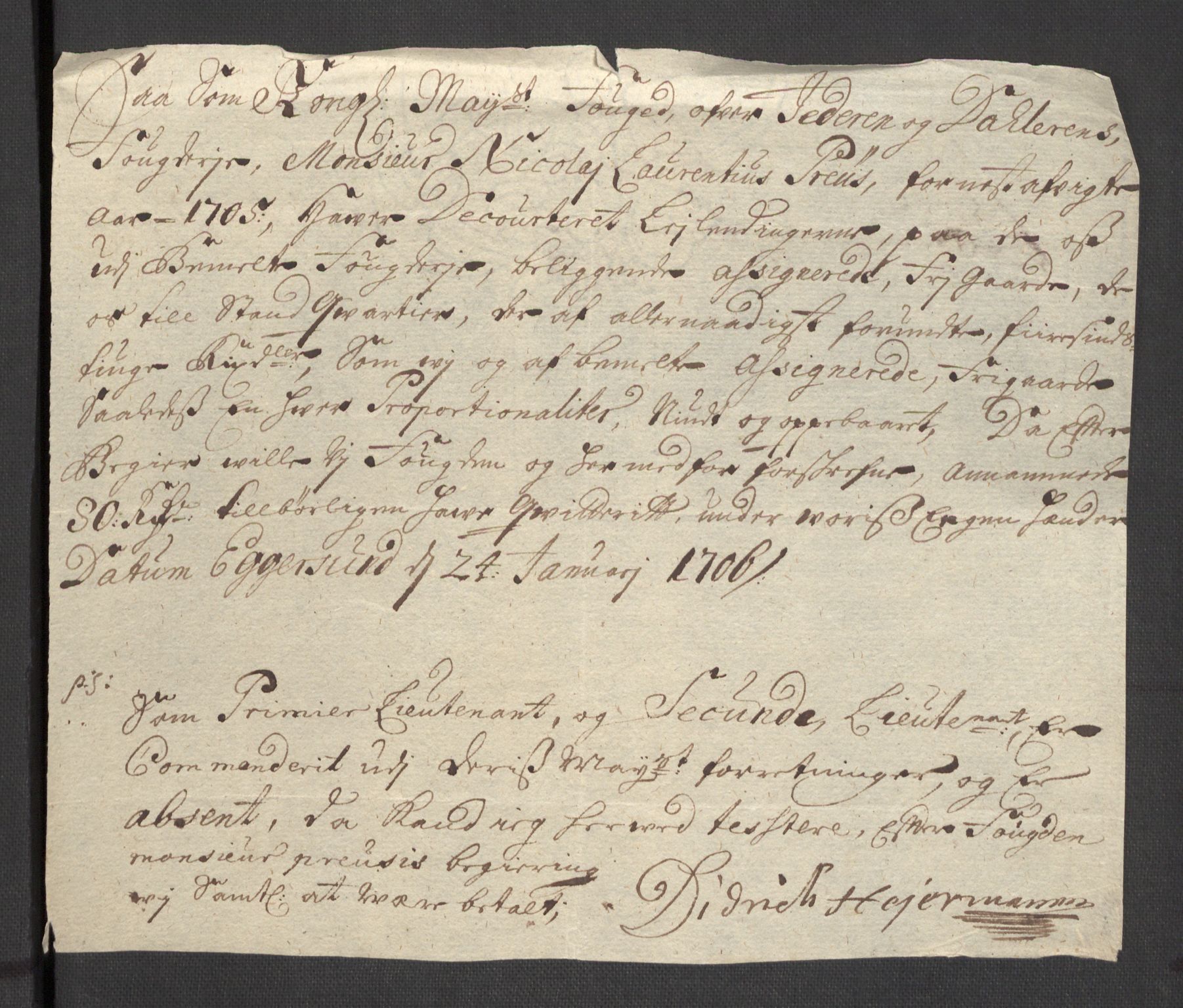 Rentekammeret inntil 1814, Reviderte regnskaper, Fogderegnskap, RA/EA-4092/R46/L2733: Fogderegnskap Jæren og Dalane, 1705-1708, p. 30