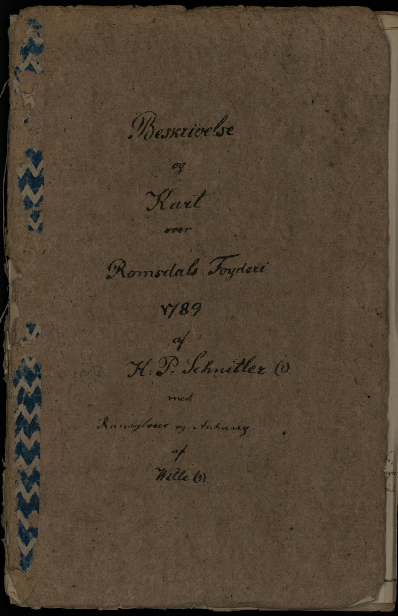 Nidaros biskop, AV/SAT-A-0968/F/L0072: Beskrivelse og kart over Romsdals fogderi, 1789