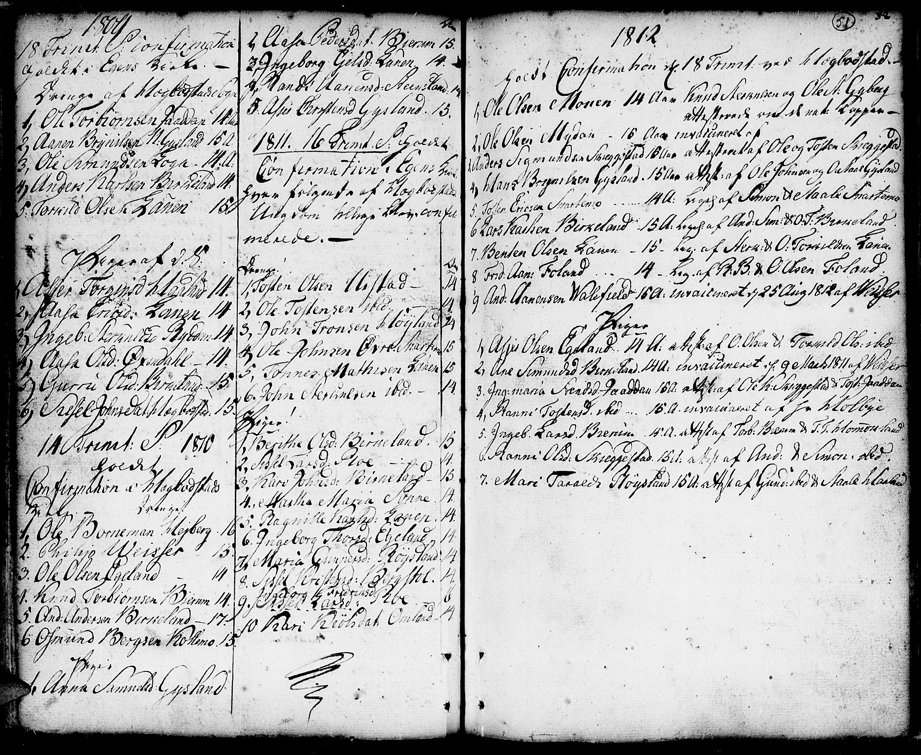 Hægebostad sokneprestkontor, AV/SAK-1111-0024/F/Fa/Faa/L0001: Parish register (official) no. A 1 /1, 1760-1820, p. 51