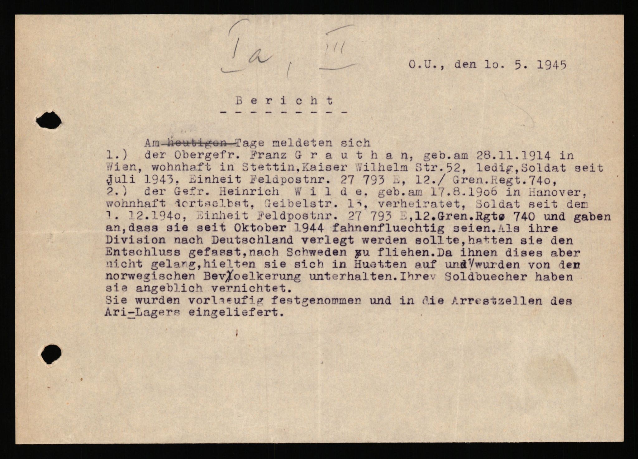 Deutscher Oberbefehlshaber Norwegen (DOBN), AV/RA-RAFA-2197/D/Dl/L0119: DB Zone Stavanger Abt. Ic, 1945, p. 146