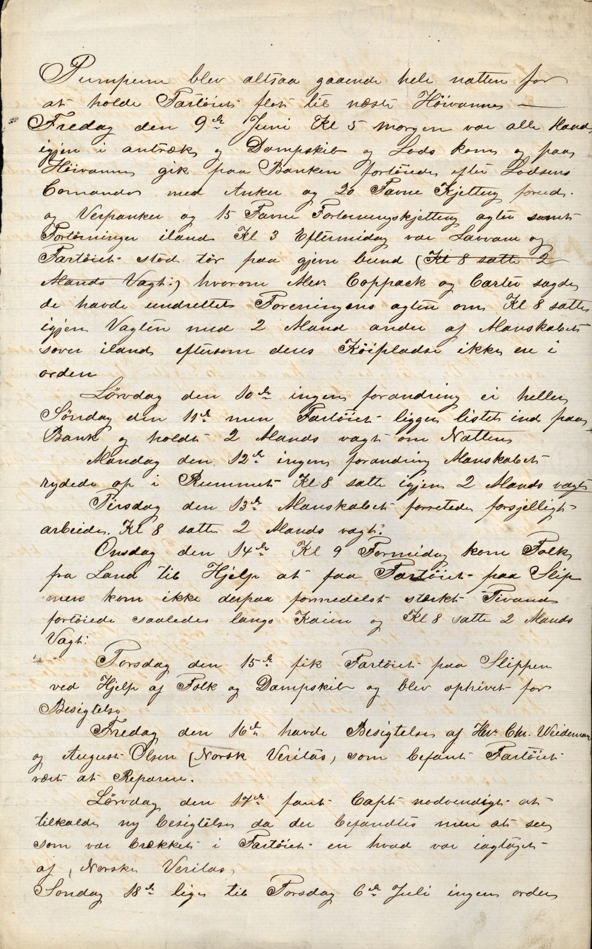Pa 63 - Østlandske skibsassuranceforening, VEMU/A-1079/G/Ga/L0030/0001: Havaridokumenter / Leif, Korsvei, Margret, Mangerton, Mathilde, Island, Andover, 1893, p. 124