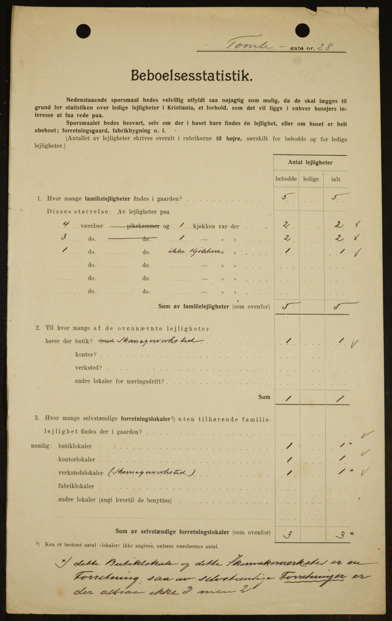 OBA, Municipal Census 1909 for Kristiania, 1909, p. 103110