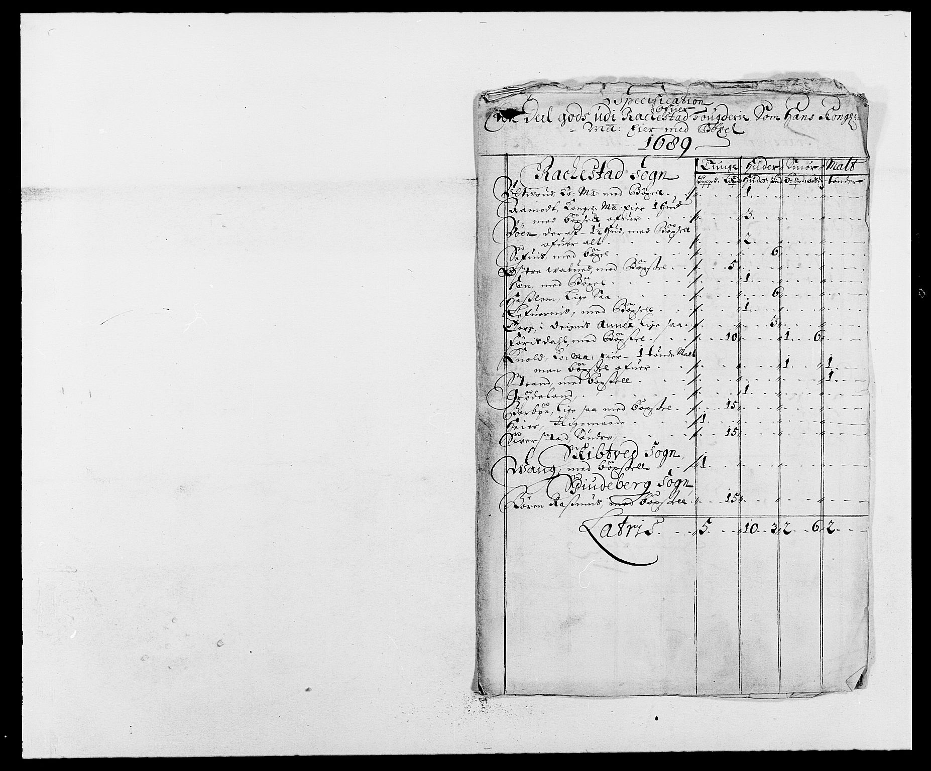 Rentekammeret inntil 1814, Reviderte regnskaper, Fogderegnskap, RA/EA-4092/R05/L0277: Fogderegnskap Rakkestad, 1689-1690, p. 38