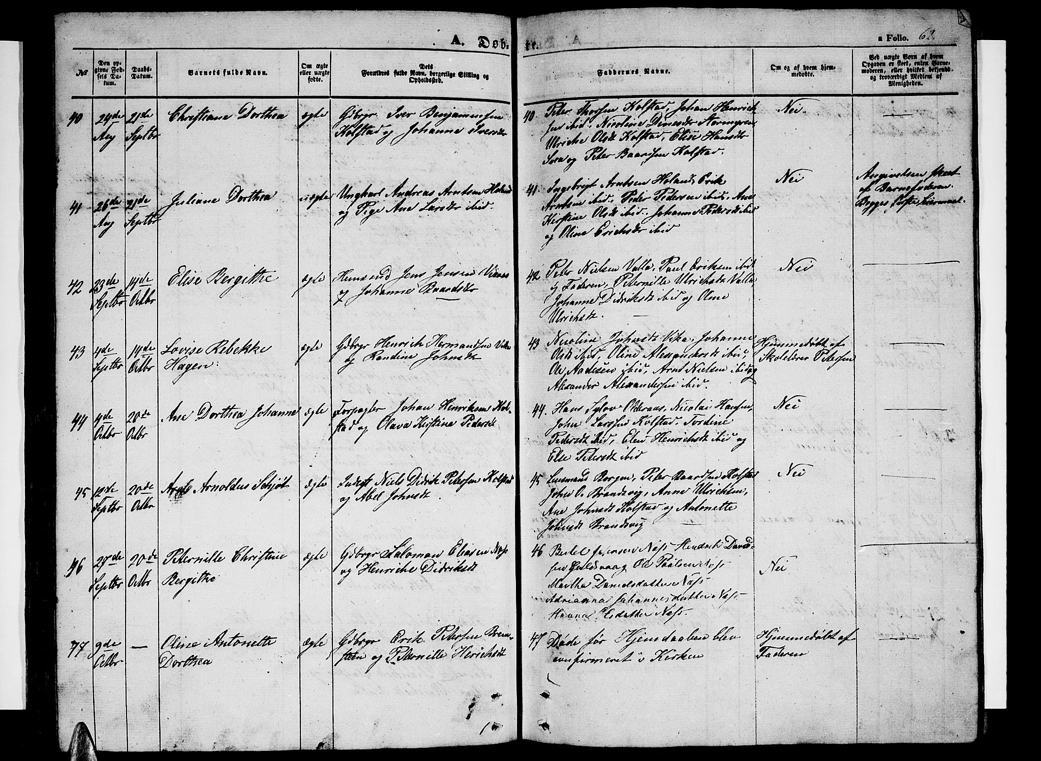 Ministerialprotokoller, klokkerbøker og fødselsregistre - Nordland, AV/SAT-A-1459/816/L0251: Parish register (copy) no. 816C01, 1852-1870, p. 62