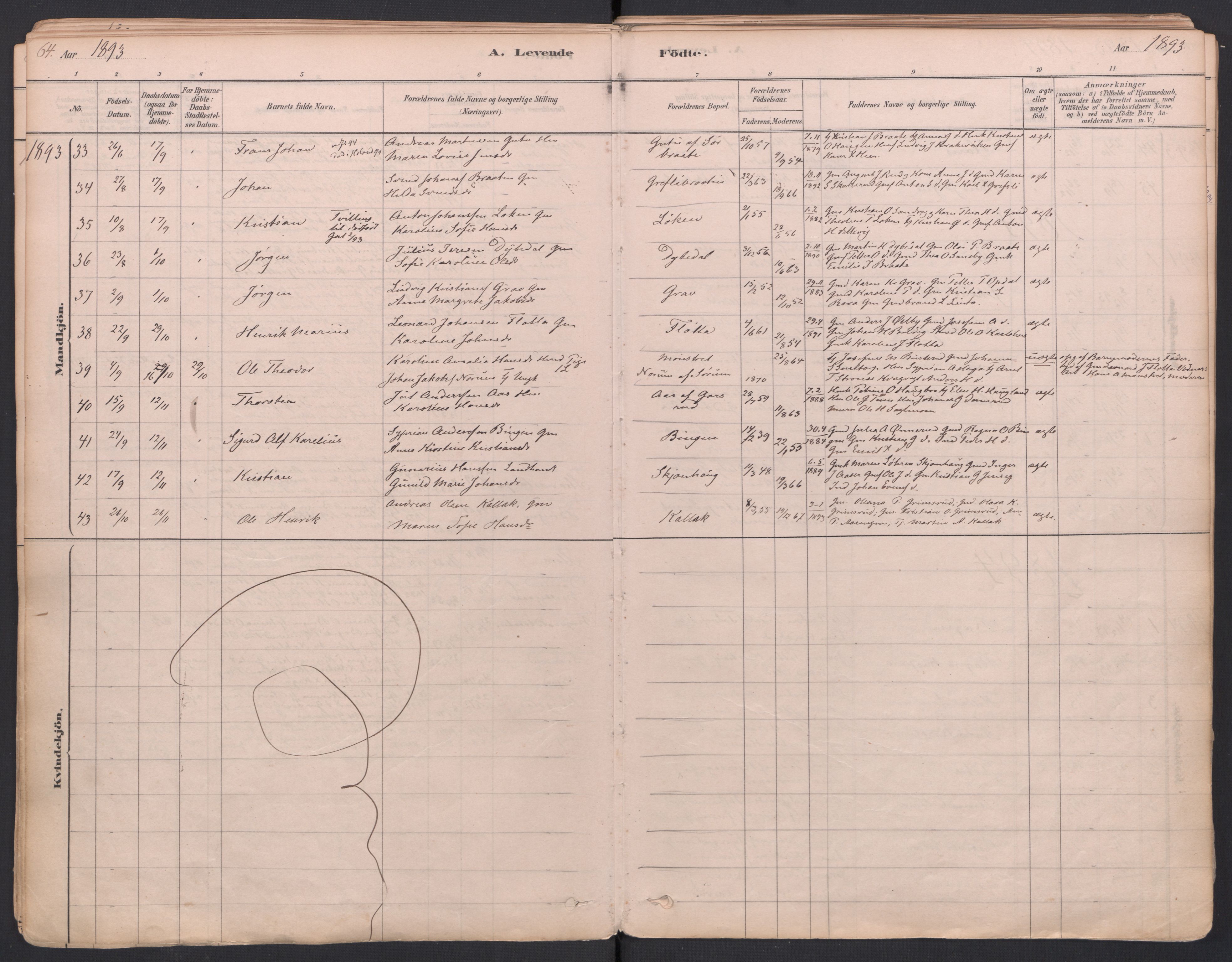 Trøgstad prestekontor Kirkebøker, SAO/A-10925/F/Fa/L0010: Parish register (official) no. I 10, 1878-1898, p. 64