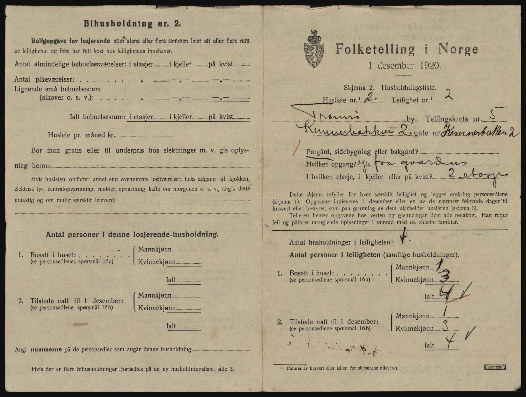 SATØ, 1920 census for Tromsø, 1920, p. 3723