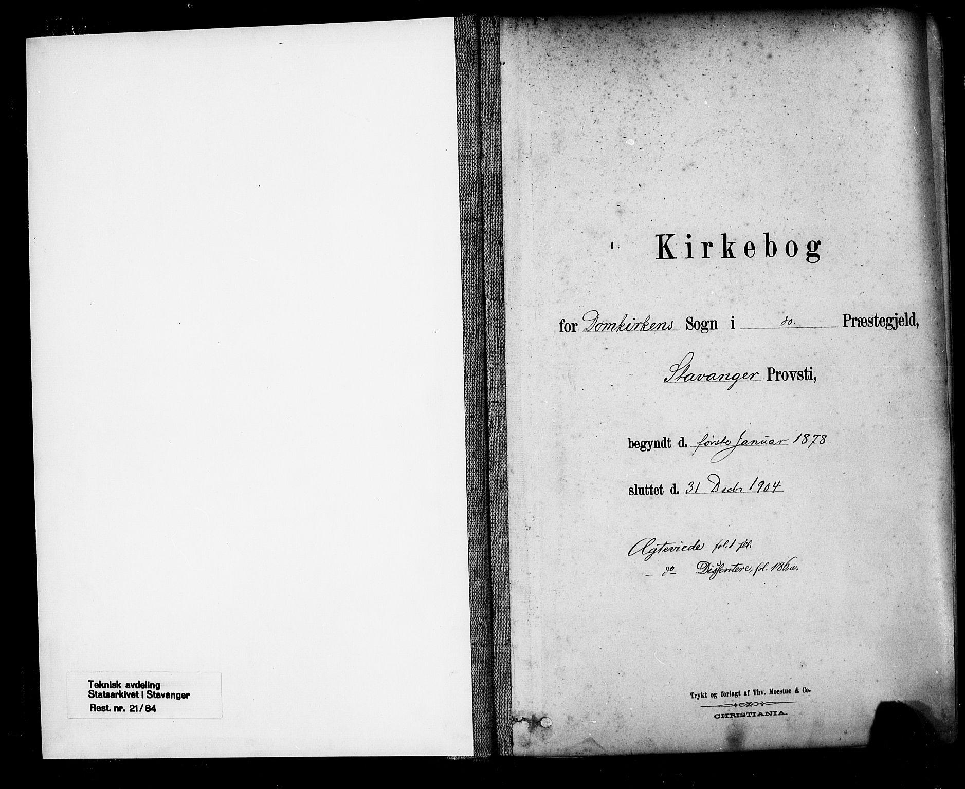 Domkirken sokneprestkontor, AV/SAST-A-101812/001/30/30BA/L0029: Parish register (official) no. A 28, 1878-1904