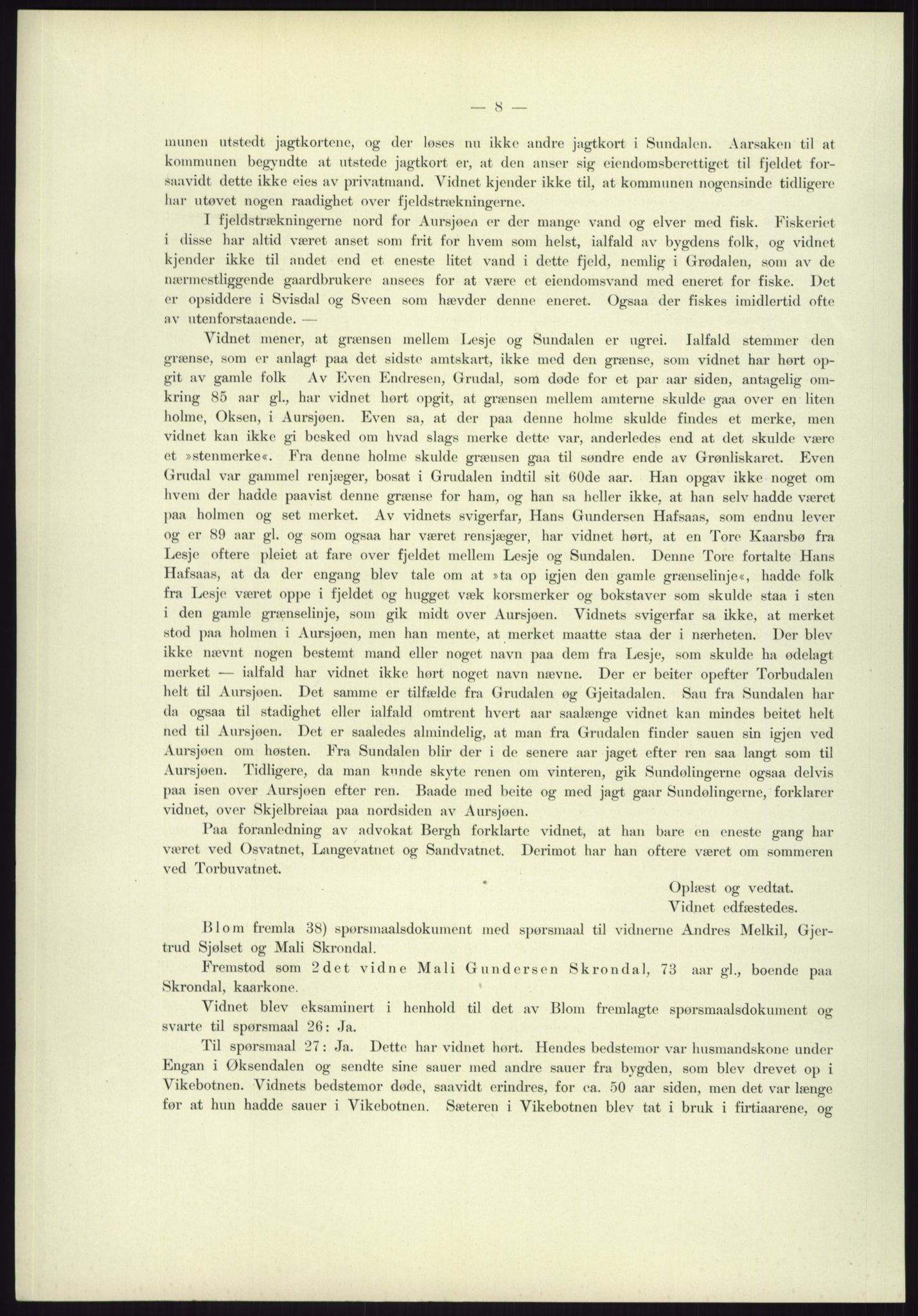 Høyfjellskommisjonen, AV/RA-S-1546/X/Xa/L0001: Nr. 1-33, 1909-1953, p. 1920