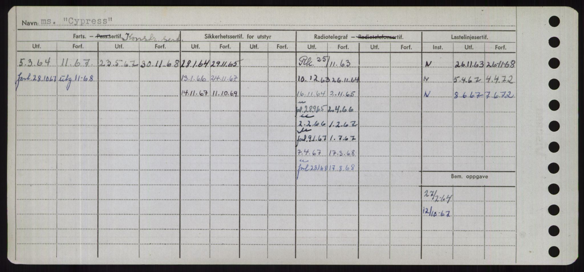 Sjøfartsdirektoratet med forløpere, Skipsmålingen, AV/RA-S-1627/H/Hd/L0008: Fartøy, C-D, p. 296