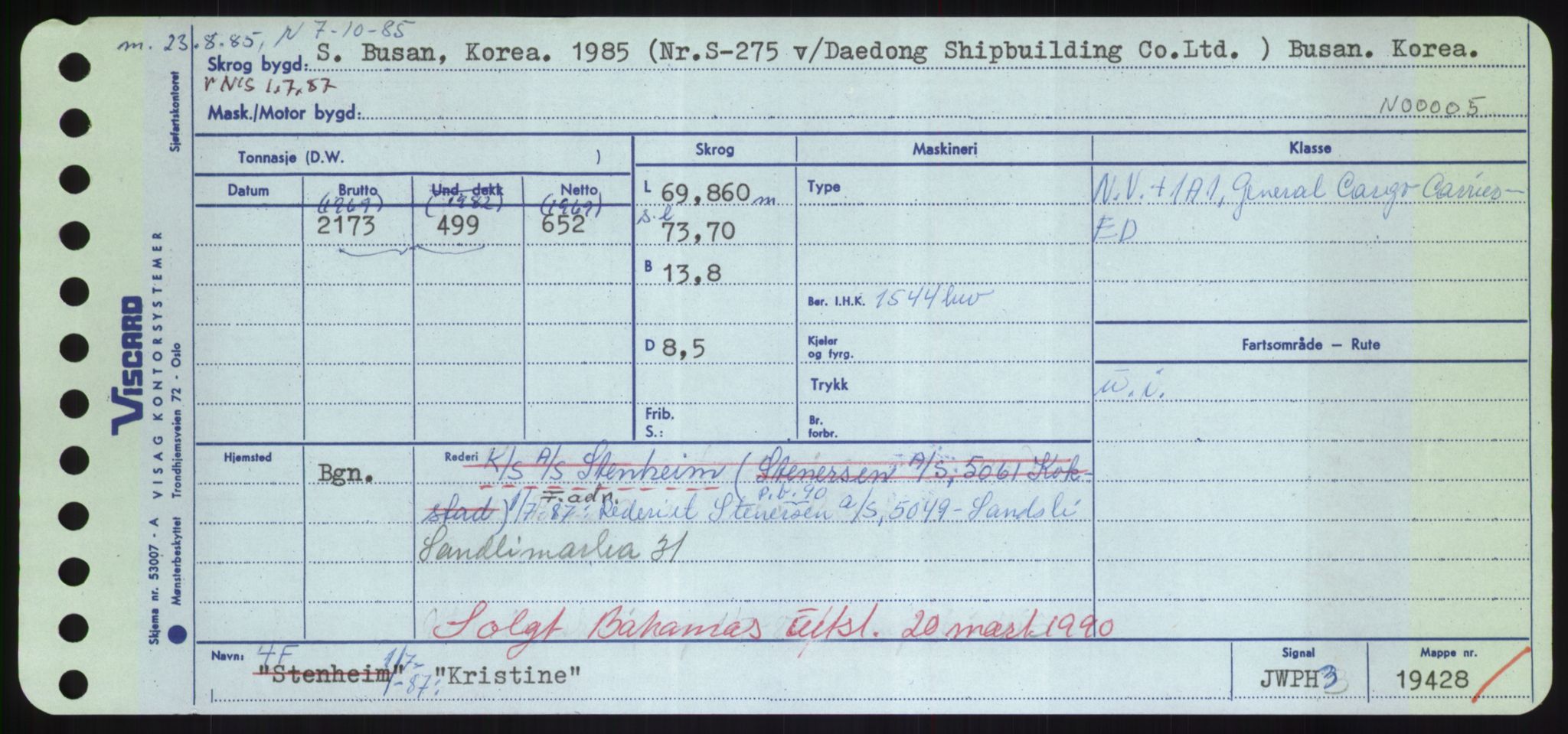 Sjøfartsdirektoratet med forløpere, Skipsmålingen, AV/RA-S-1627/H/Hd/L0021: Fartøy, Kor-Kår, p. 181