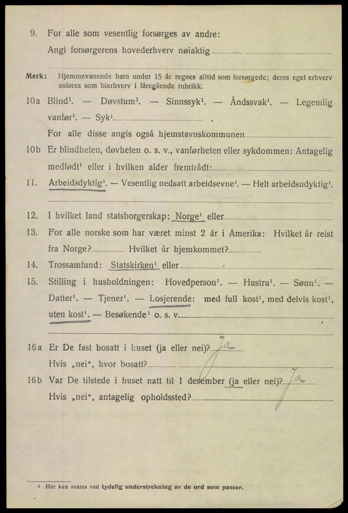 SAK, 1920 census for Grimstad, 1920, p. 7280