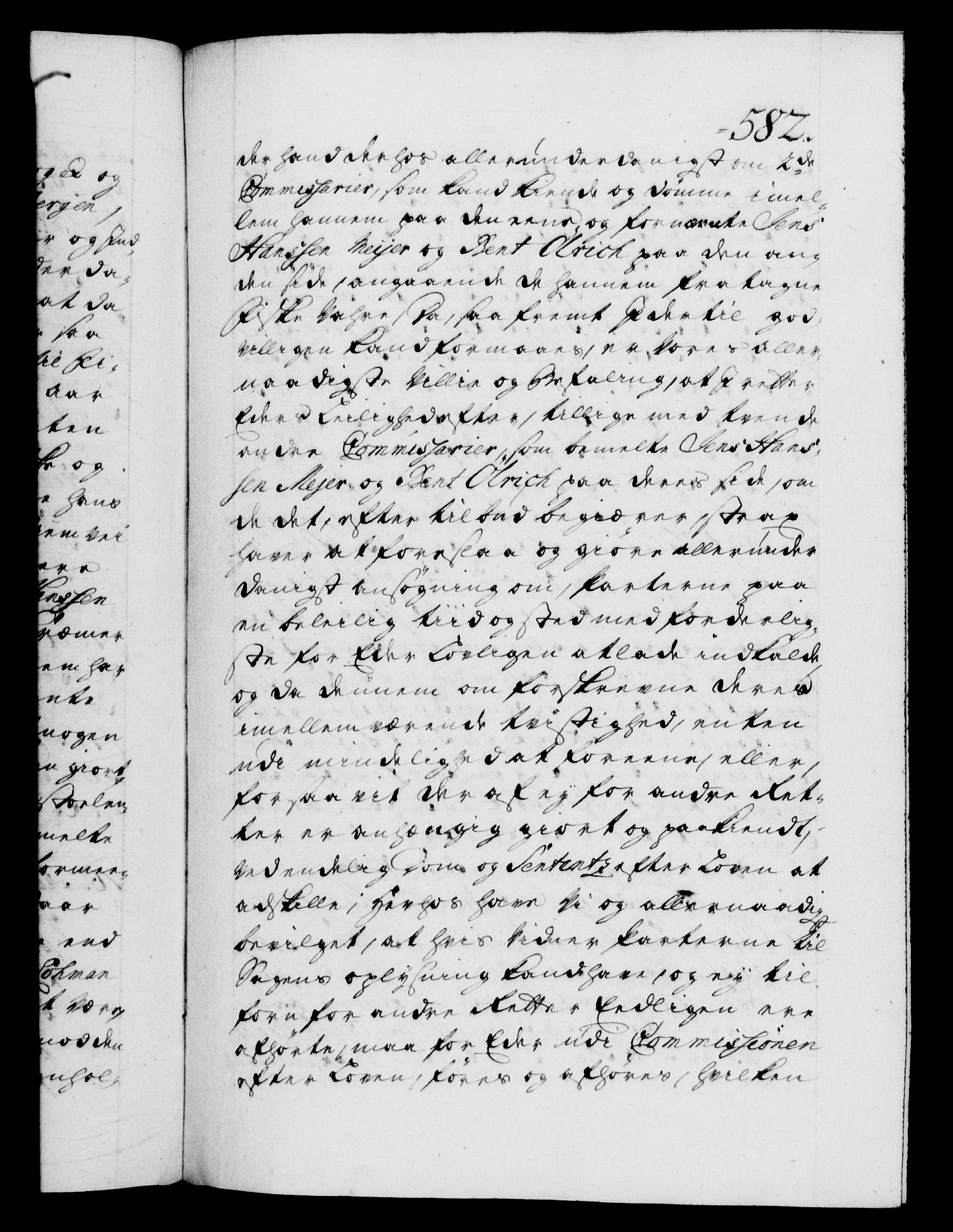 Danske Kanselli 1572-1799, AV/RA-EA-3023/F/Fc/Fca/Fcab/L0024: Norske tegnelser, 1728-1730, p. 582a