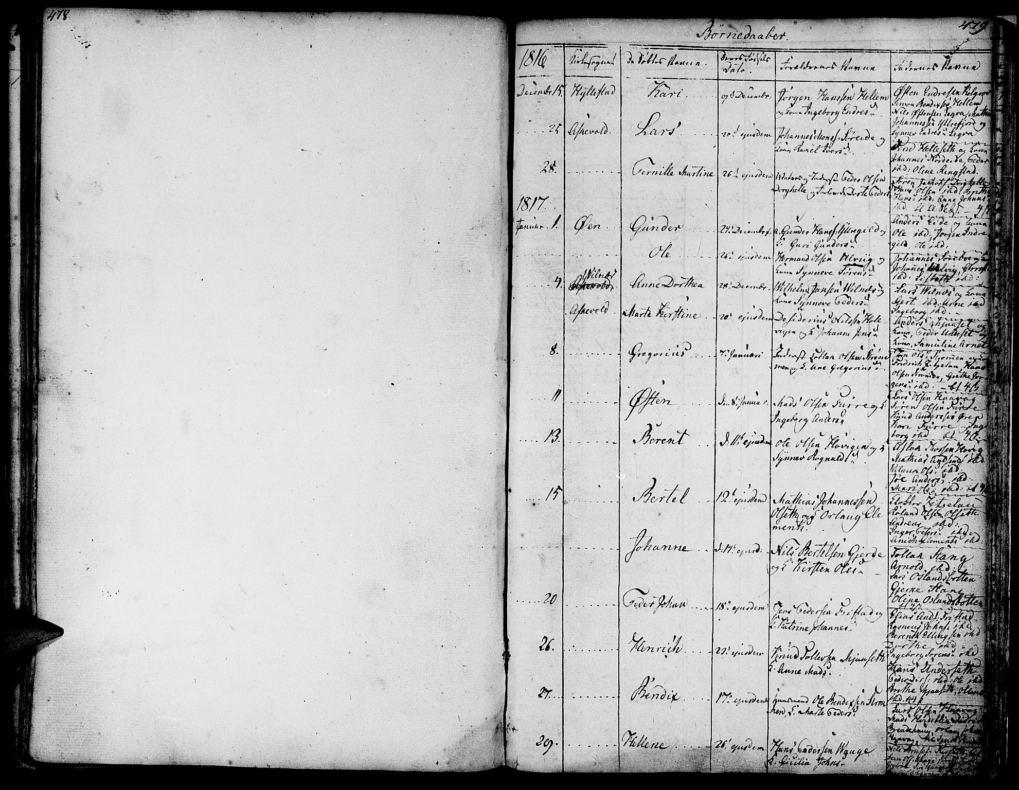 Askvoll sokneprestembete, AV/SAB-A-79501/H/Haa/Haaa/L0009: Parish register (official) no. A 9, 1776-1821, p. 478-479